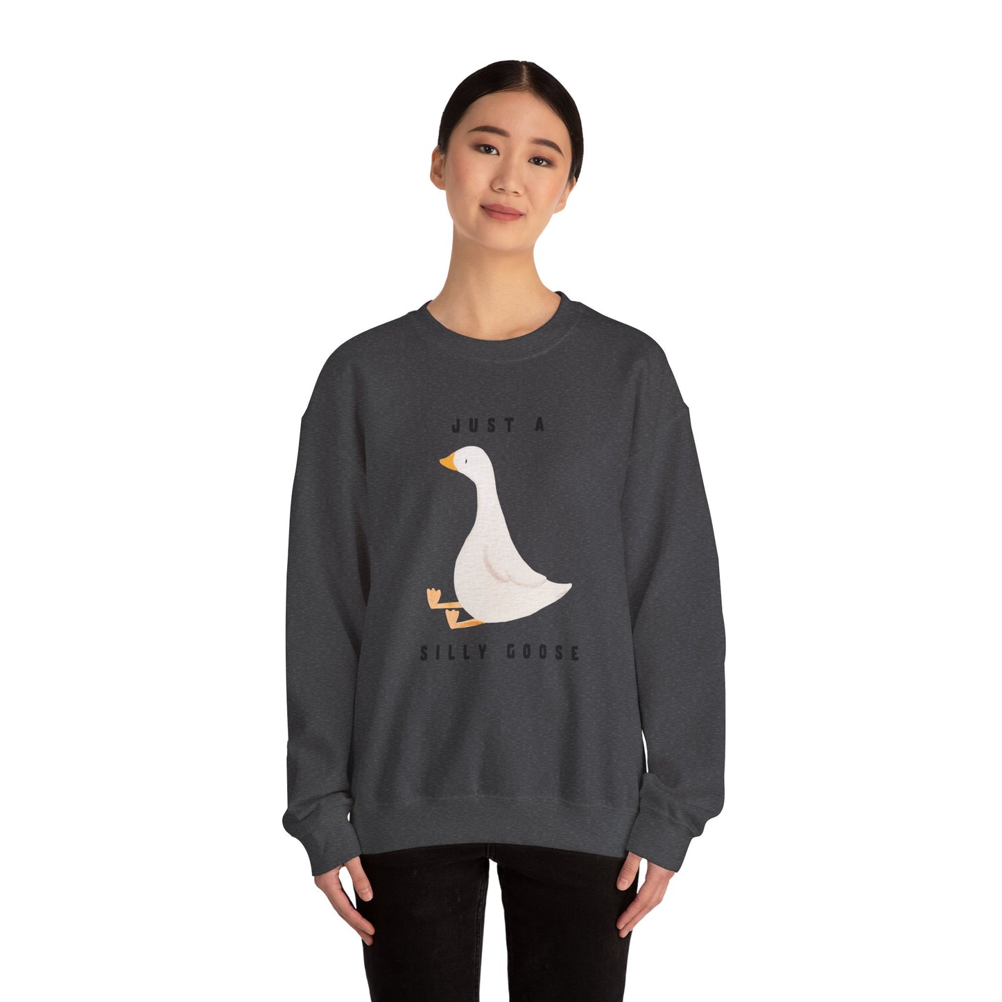 Just A Silly Goose Heavy Blend™ Crewneck Sweatshirt