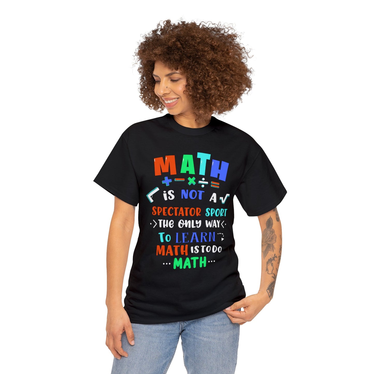 Math is Not a Spectator Sport Heavy Cotton Tee