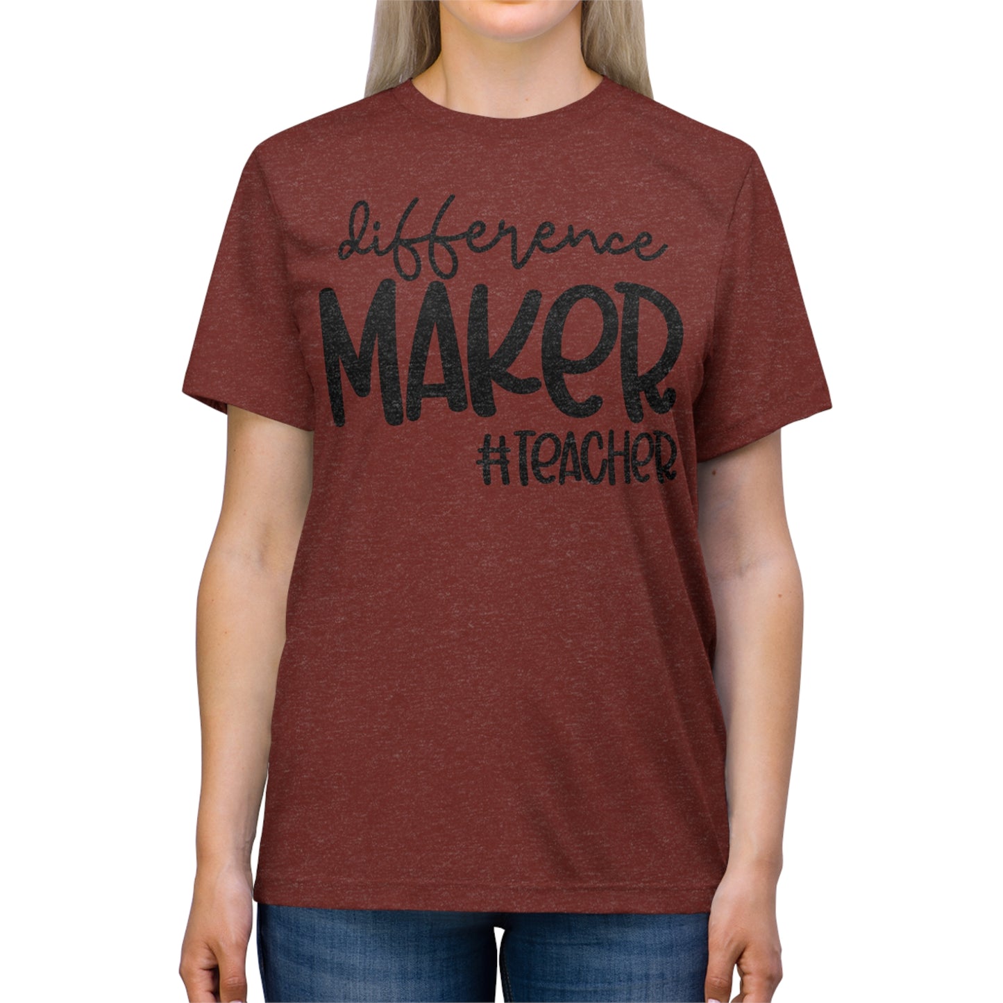 Difference Maker #Teacher Triblend Tee