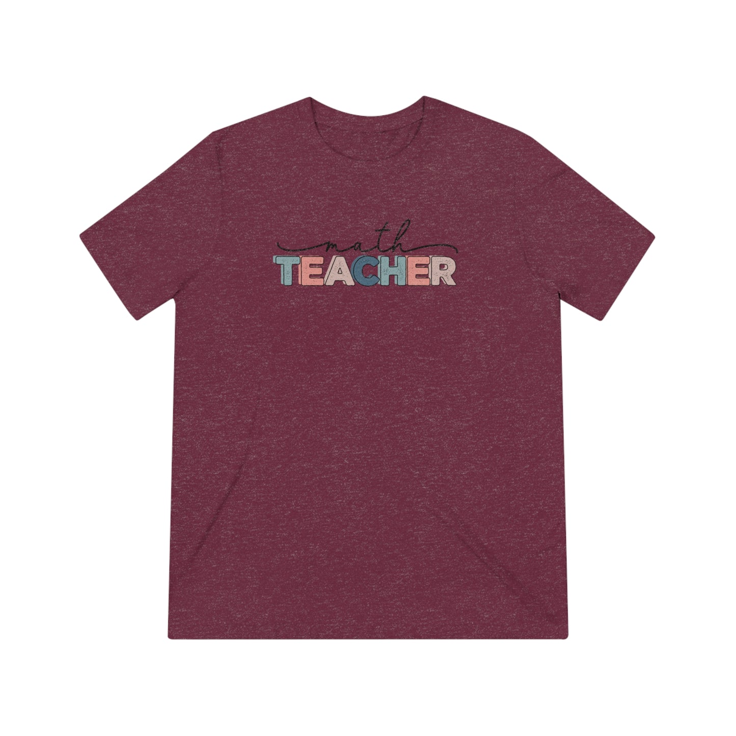 Math Teacher Triblend Tee