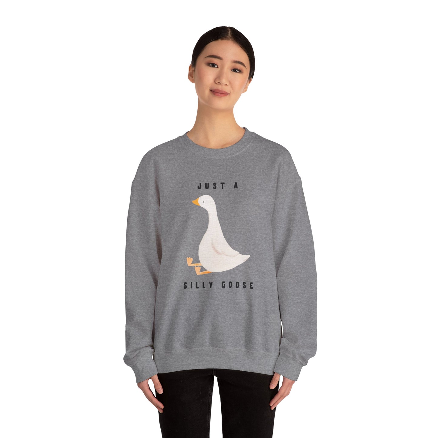 Just A Silly Goose Heavy Blend™ Crewneck Sweatshirt