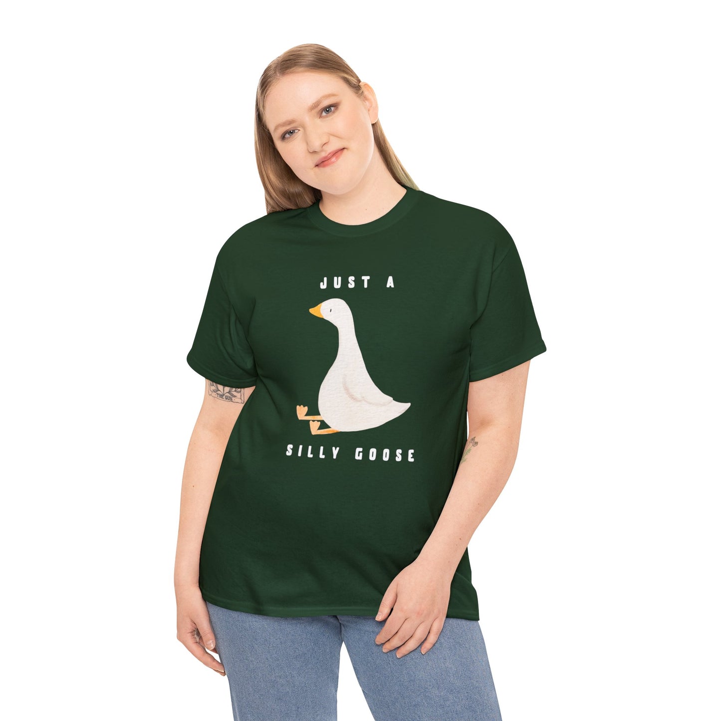 Just A Silly Goose Heavy Cotton Tee