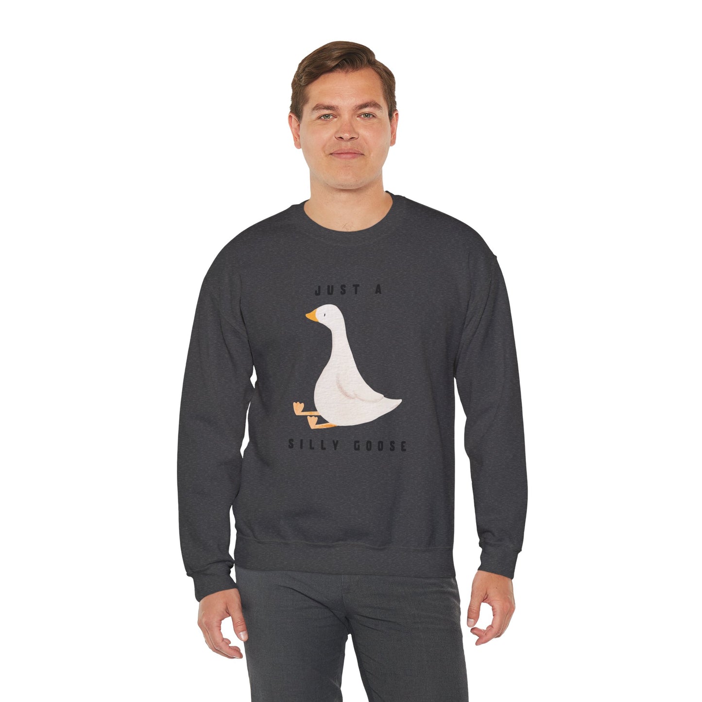 Just A Silly Goose Heavy Blend™ Crewneck Sweatshirt