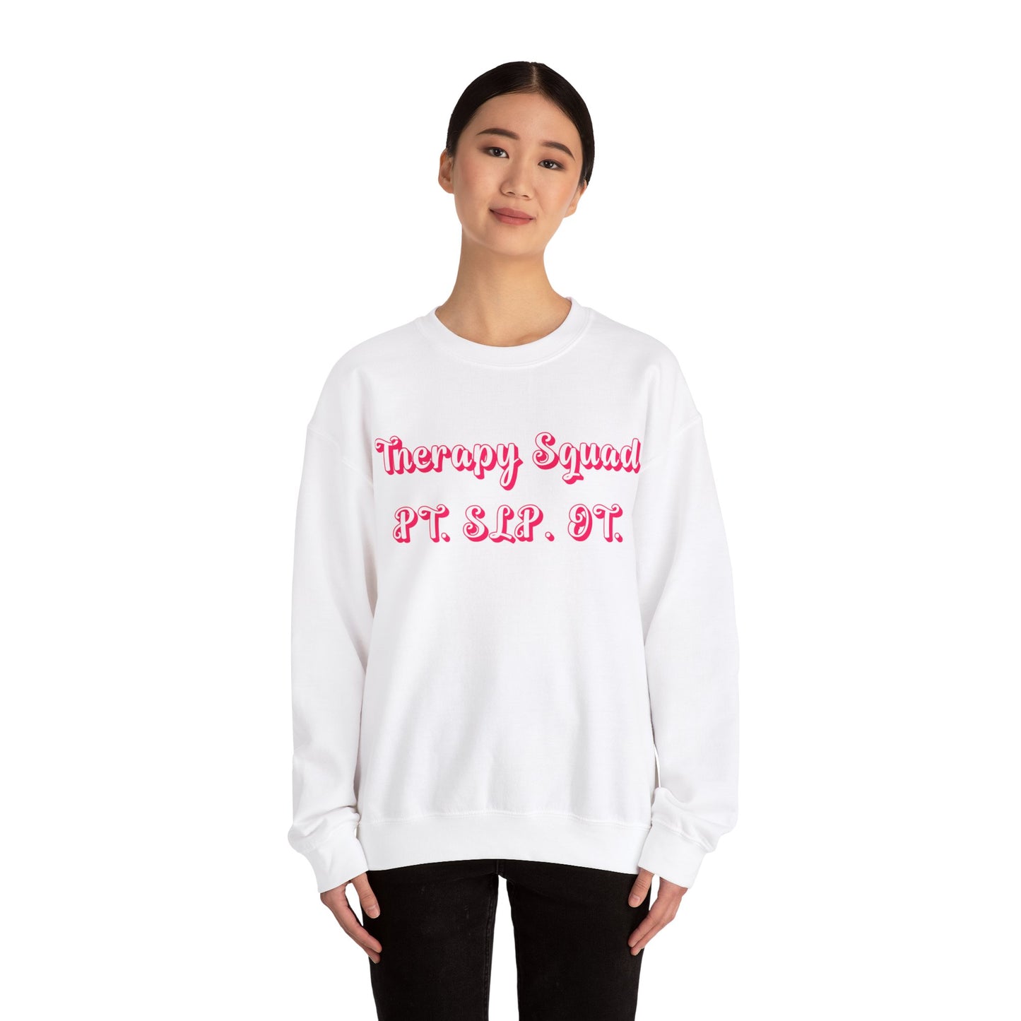 Pink and Bubbly Therapy Squad Heavy Blend™ Crewneck Sweatshirt