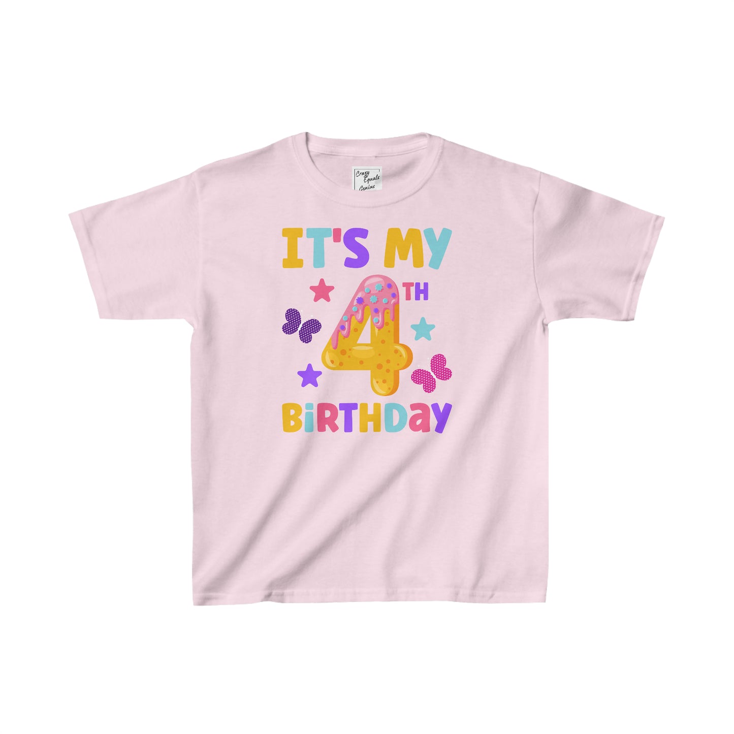 It's My 4th Birthday Kids Heavy Cotton™ Tee