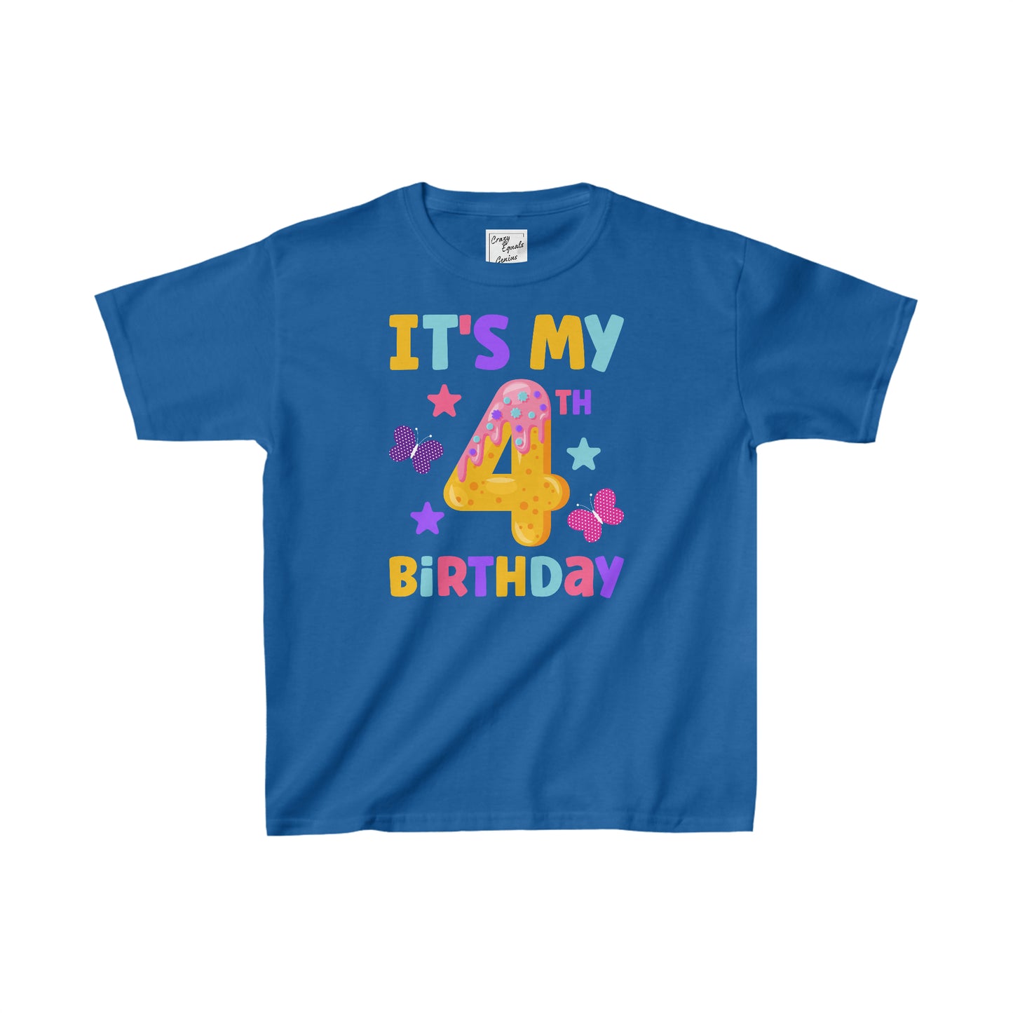 It's My 4th Birthday Kids Heavy Cotton™ Tee