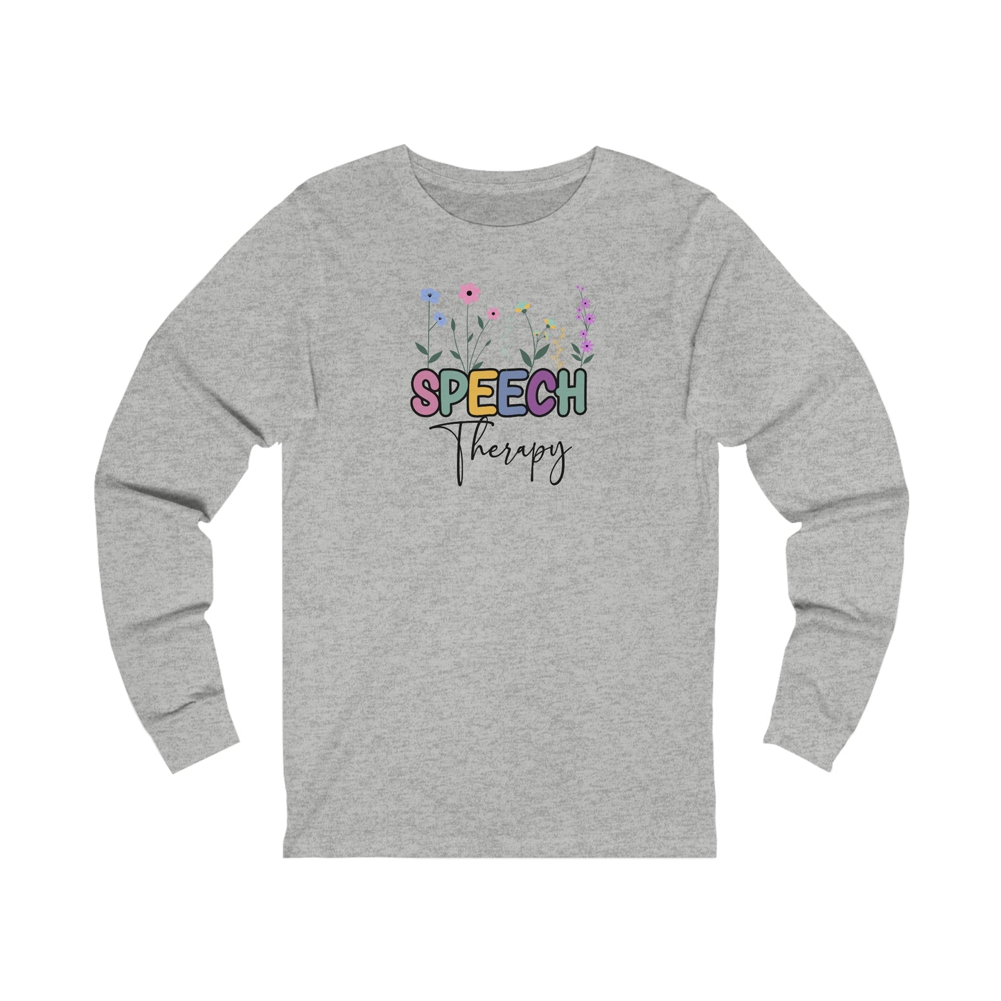 Floral Speech Therapy Jersey Long Sleeve Tee