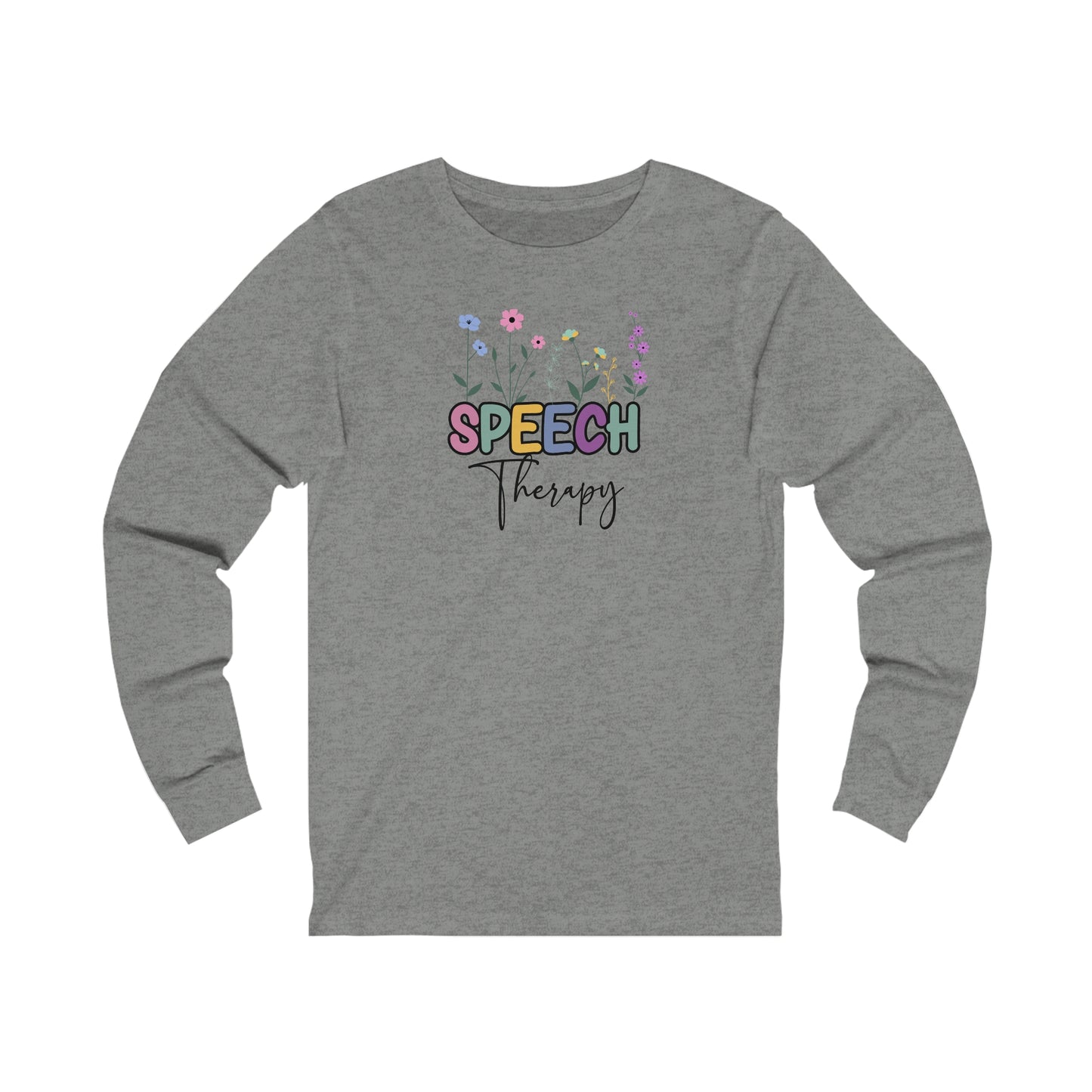 Floral Speech Therapy Jersey Long Sleeve Tee