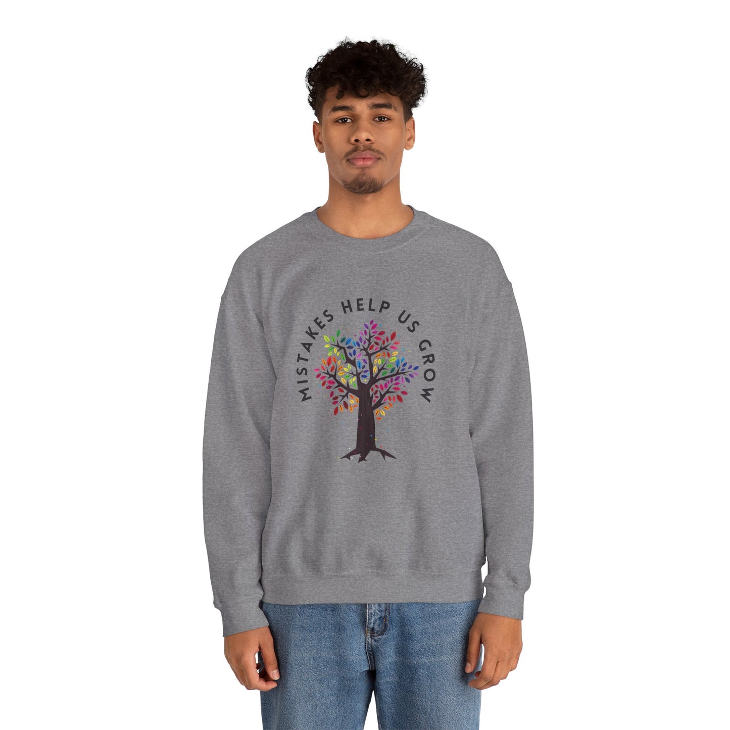 Mistakes Help Us Grow Heavy Blend™ Crewneck Sweatshirt
