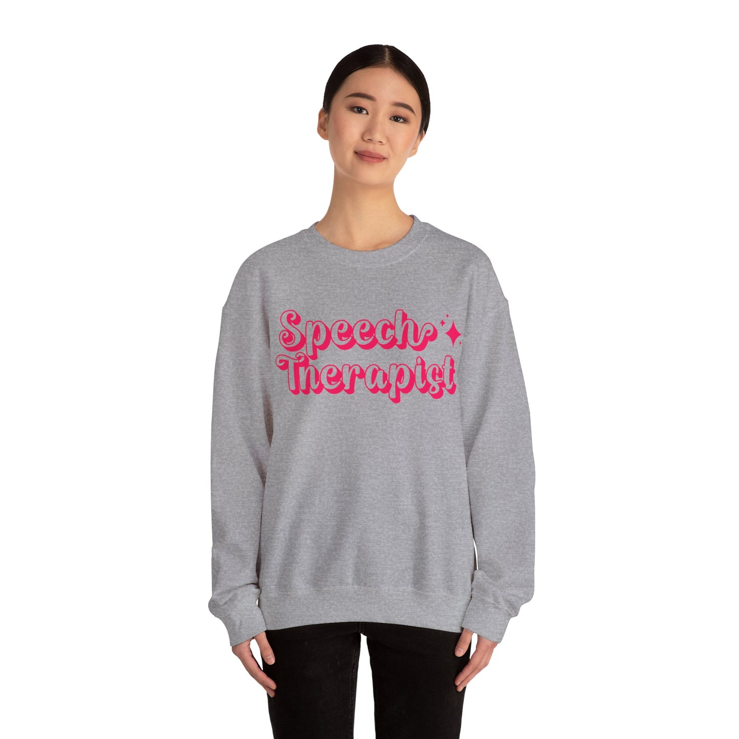Pink and Bubbly Speech Therapist Heavy Blend™ Crewneck Sweatshirt