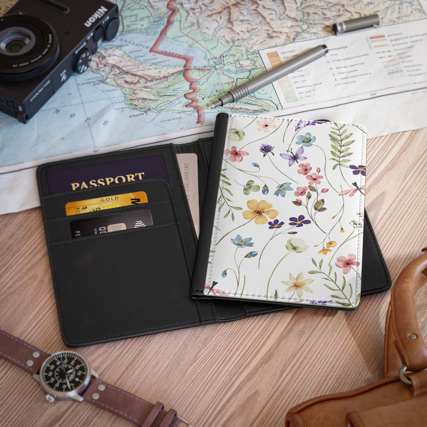 Wildflower Passport Cover