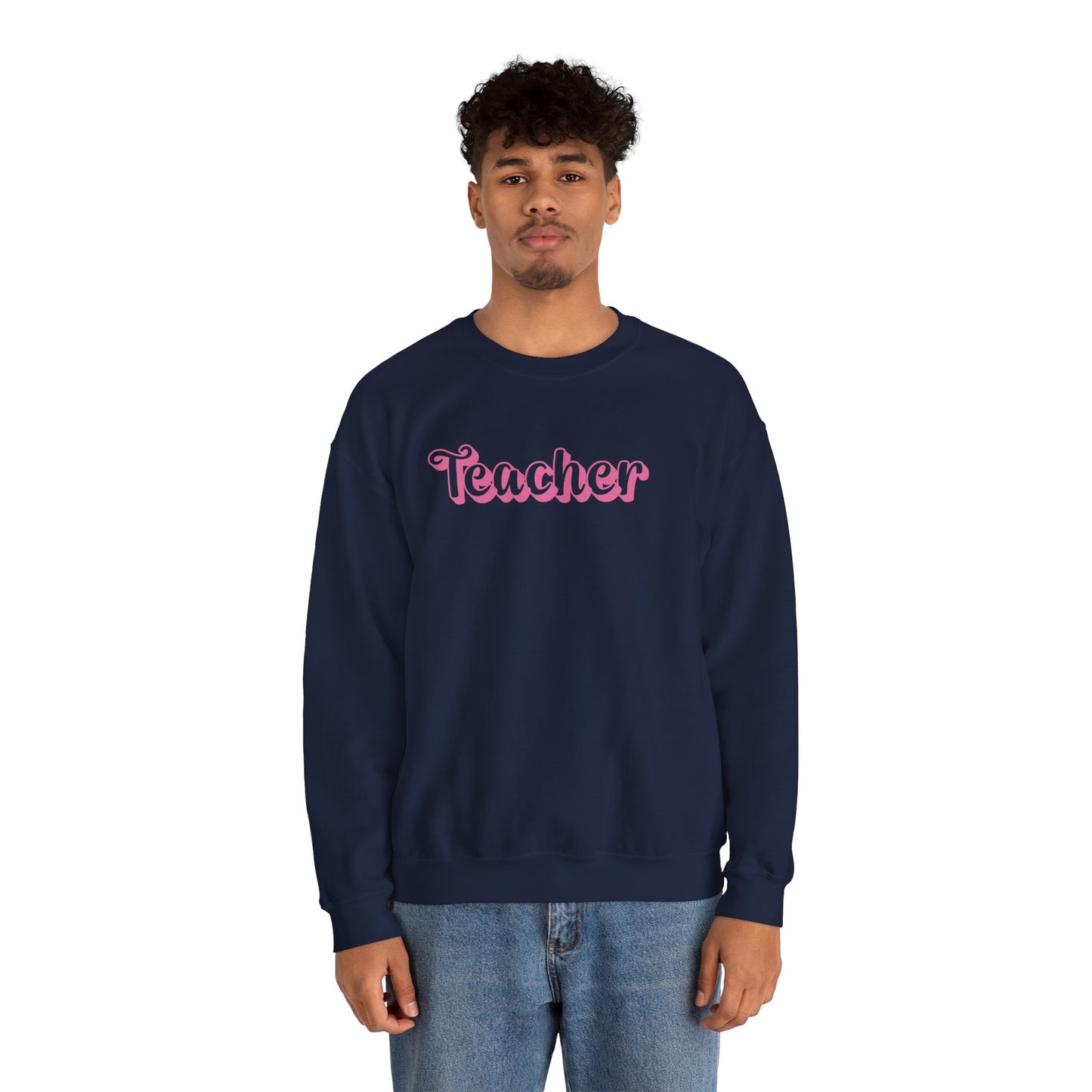 Pink and Bubbly Teacher Heavy Blend™ Crewneck Sweatshirt
