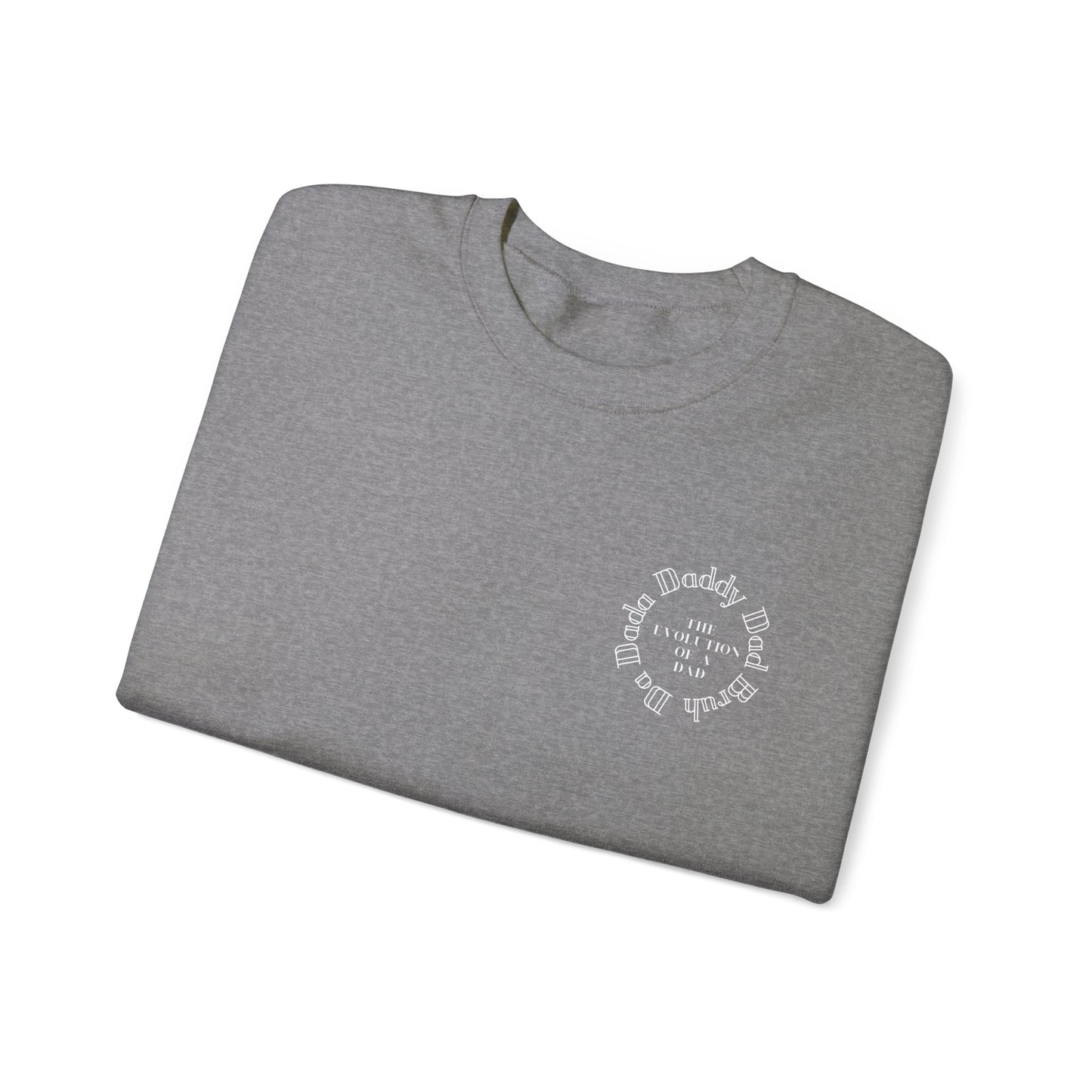 Evolution of a Dad Heavy Blend™ Crewneck Sweatshirt