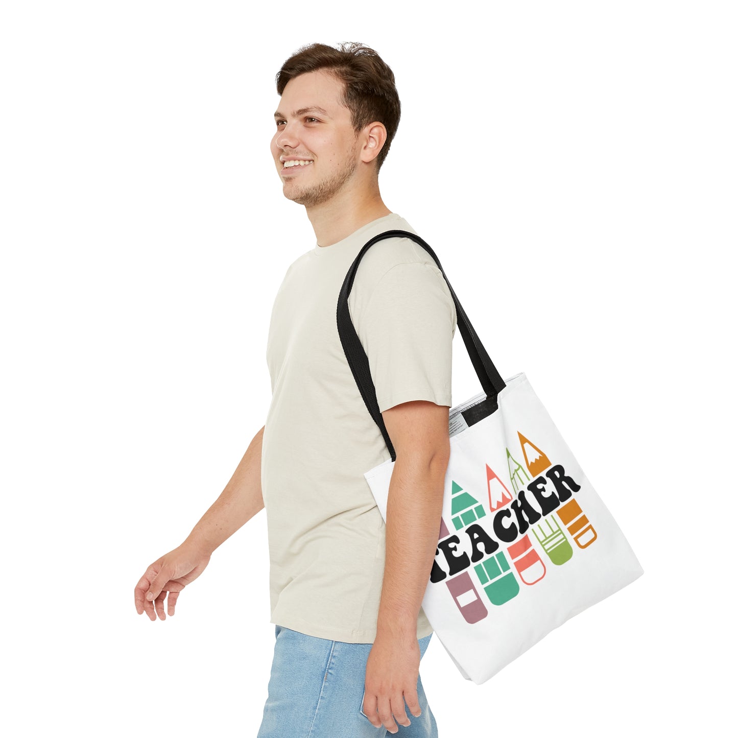 Teacher Repeat Tote Bag