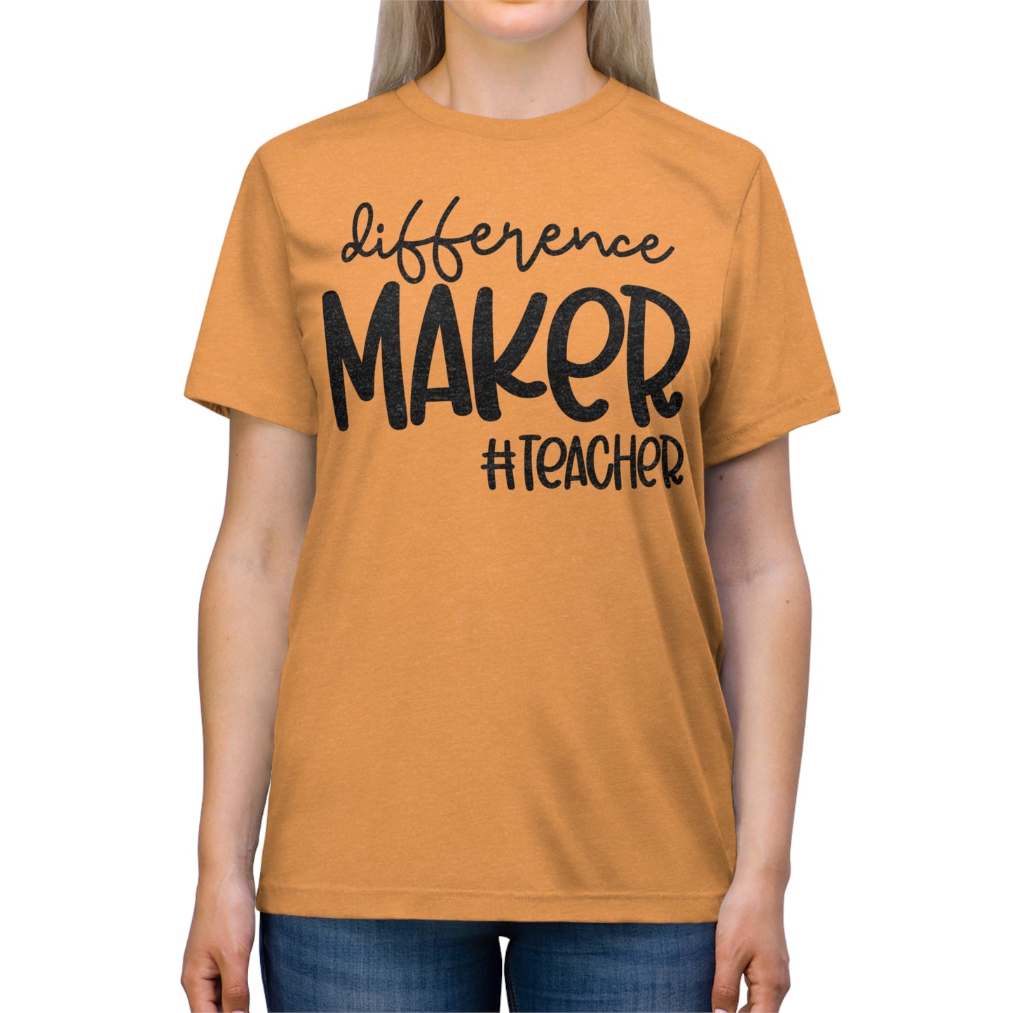 Difference Maker #Teacher Triblend Tee