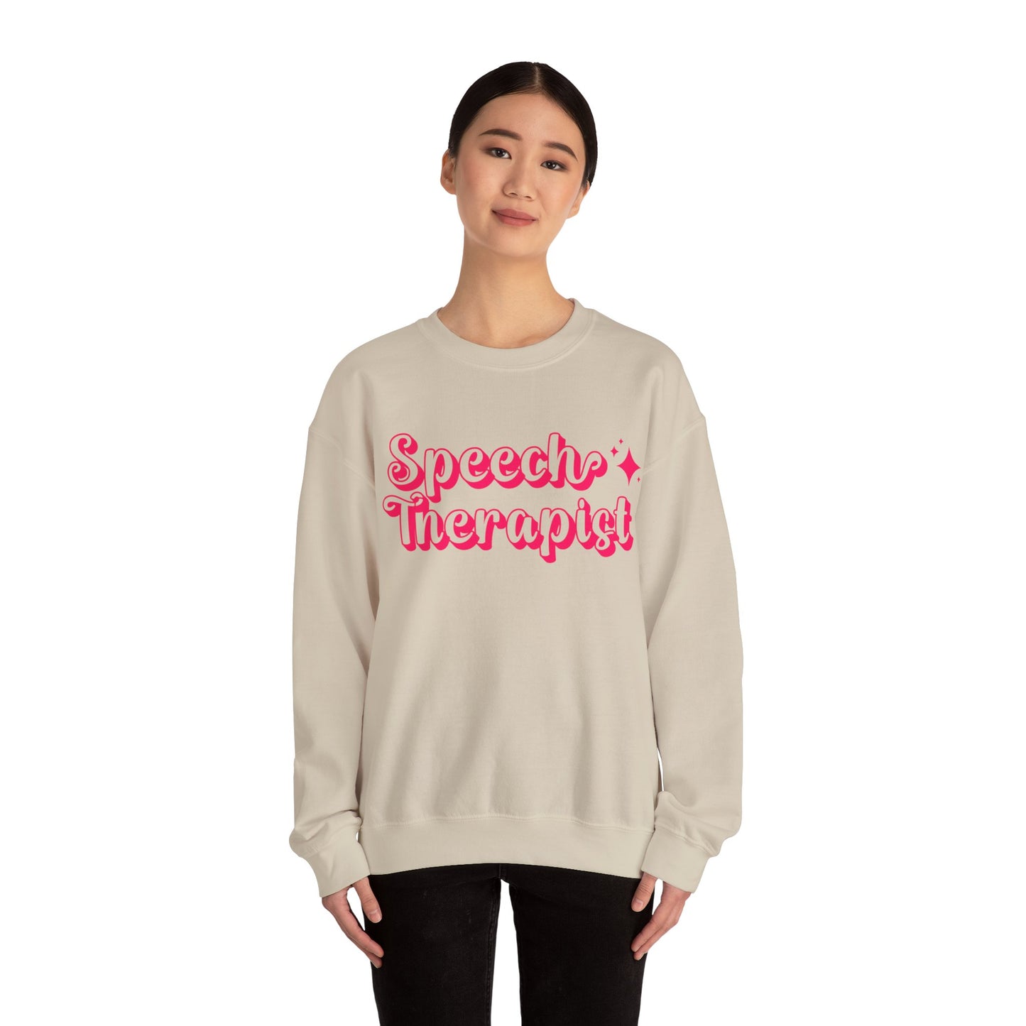Pink and Bubbly Speech Therapist Heavy Blend™ Crewneck Sweatshirt