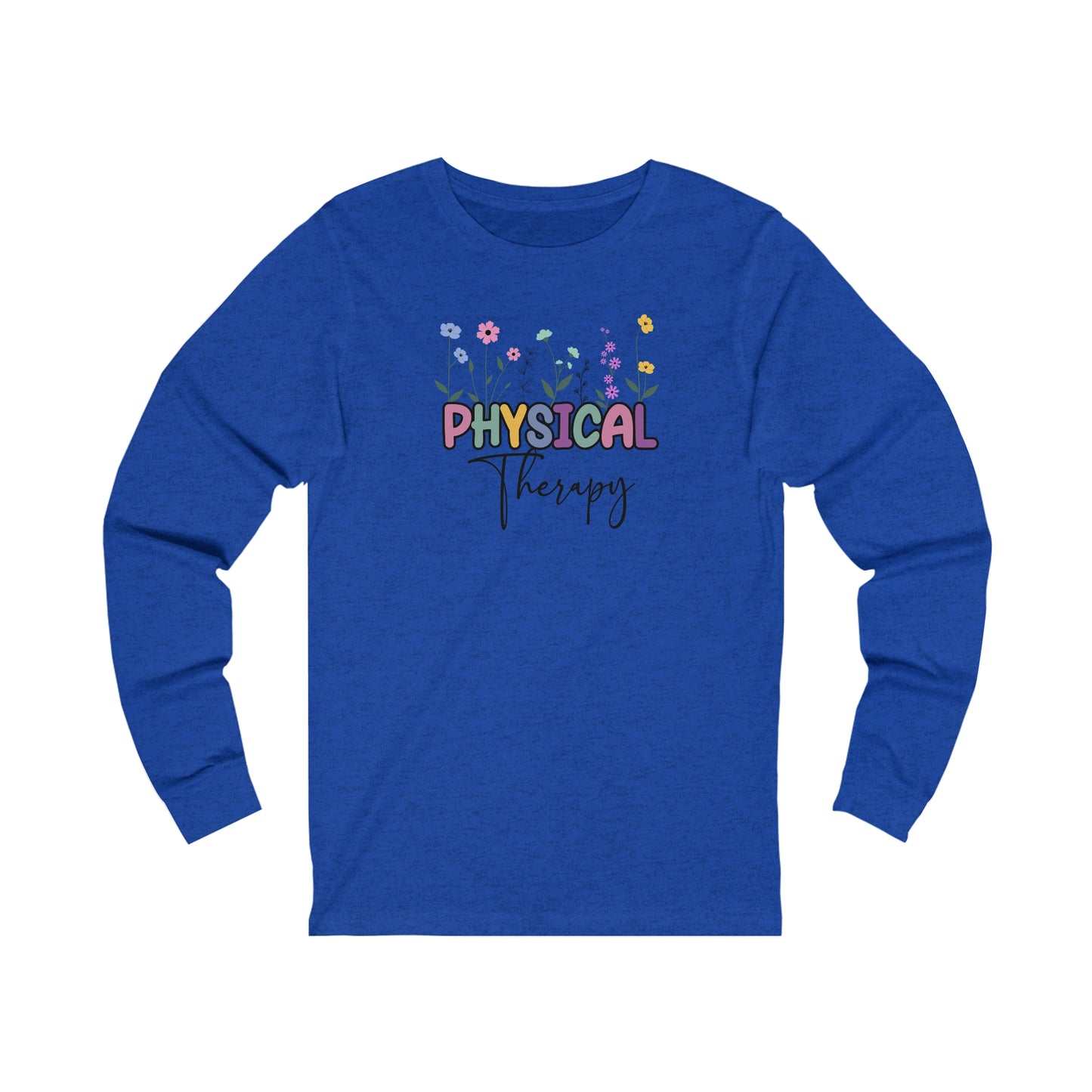 Floral Physical Therapy Jersey Long Sleeve Tee