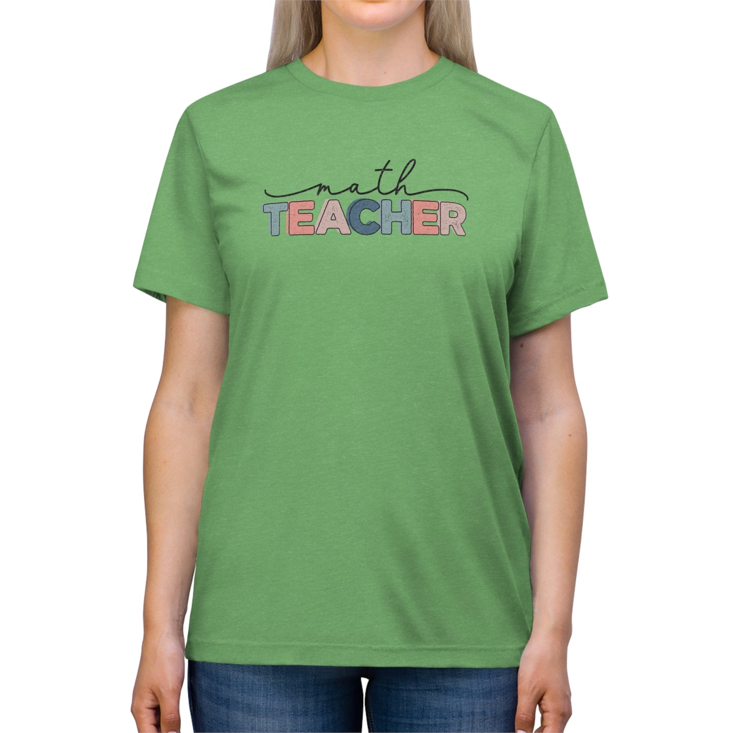 Math Teacher Triblend Tee