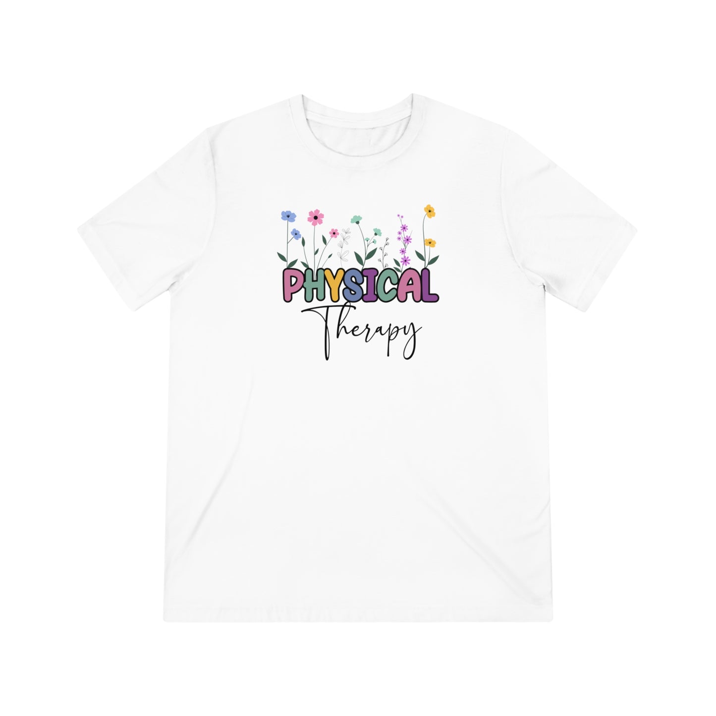 Floral Physical Therapy Triblend Tee