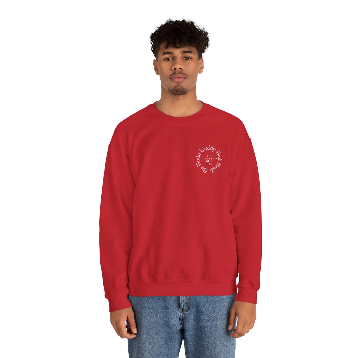 Evolution of a Dad Heavy Blend™ Crewneck Sweatshirt
