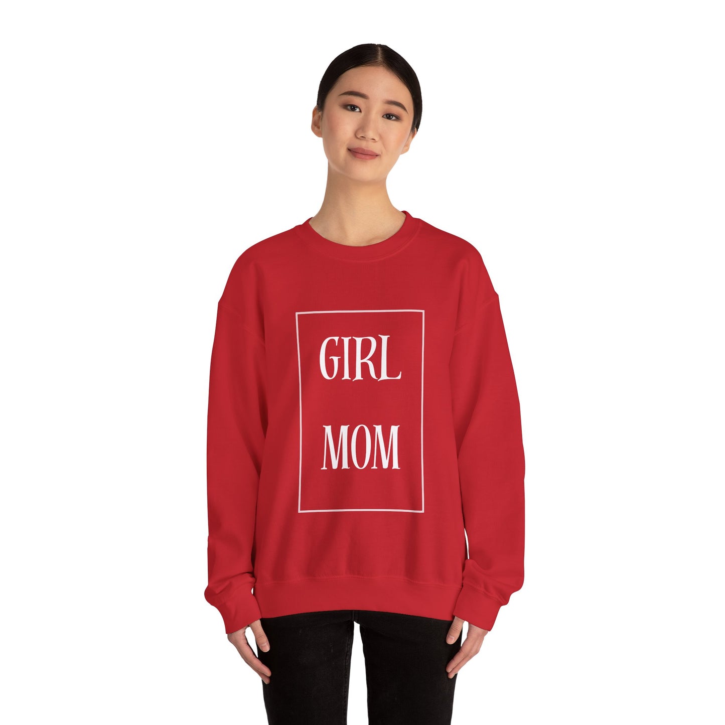 Girl Mom Heavy Blend™ Crewneck Sweatshirt