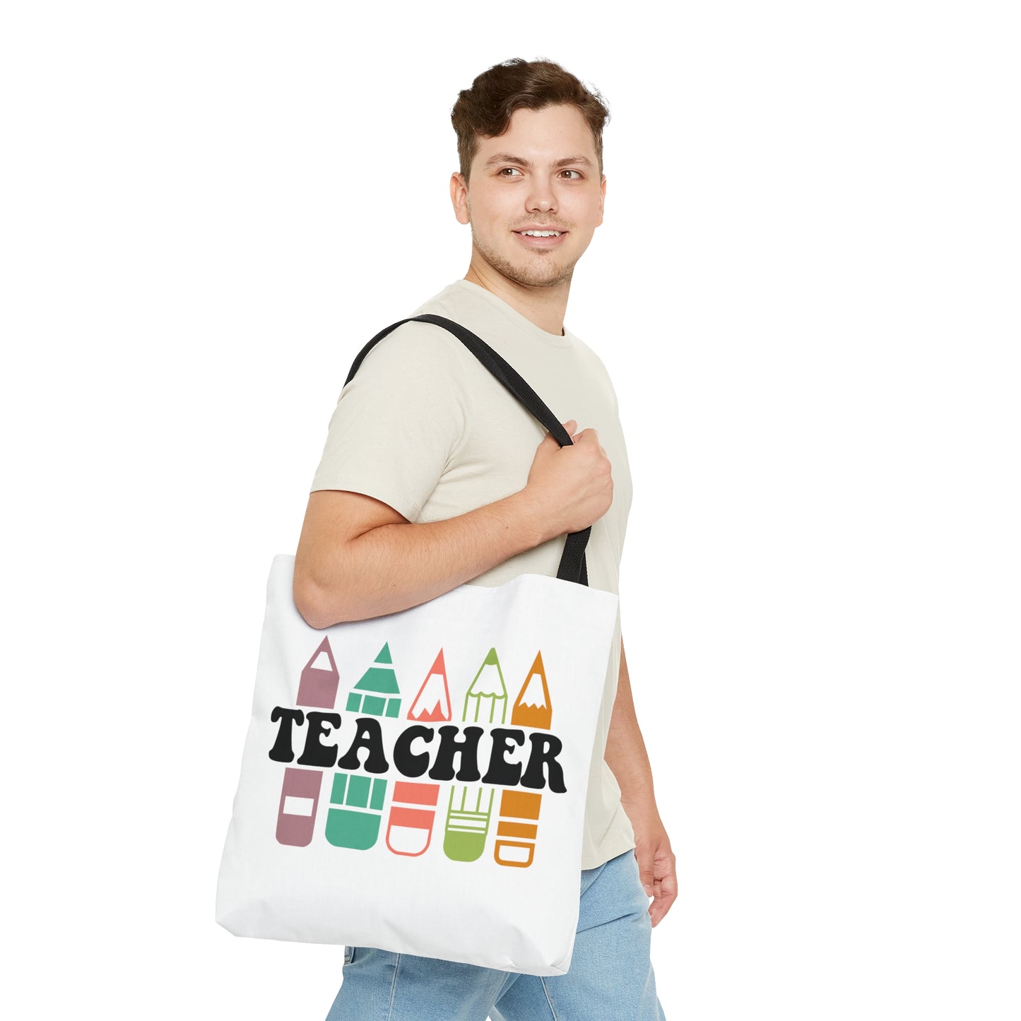 Teacher Repeat Tote Bag