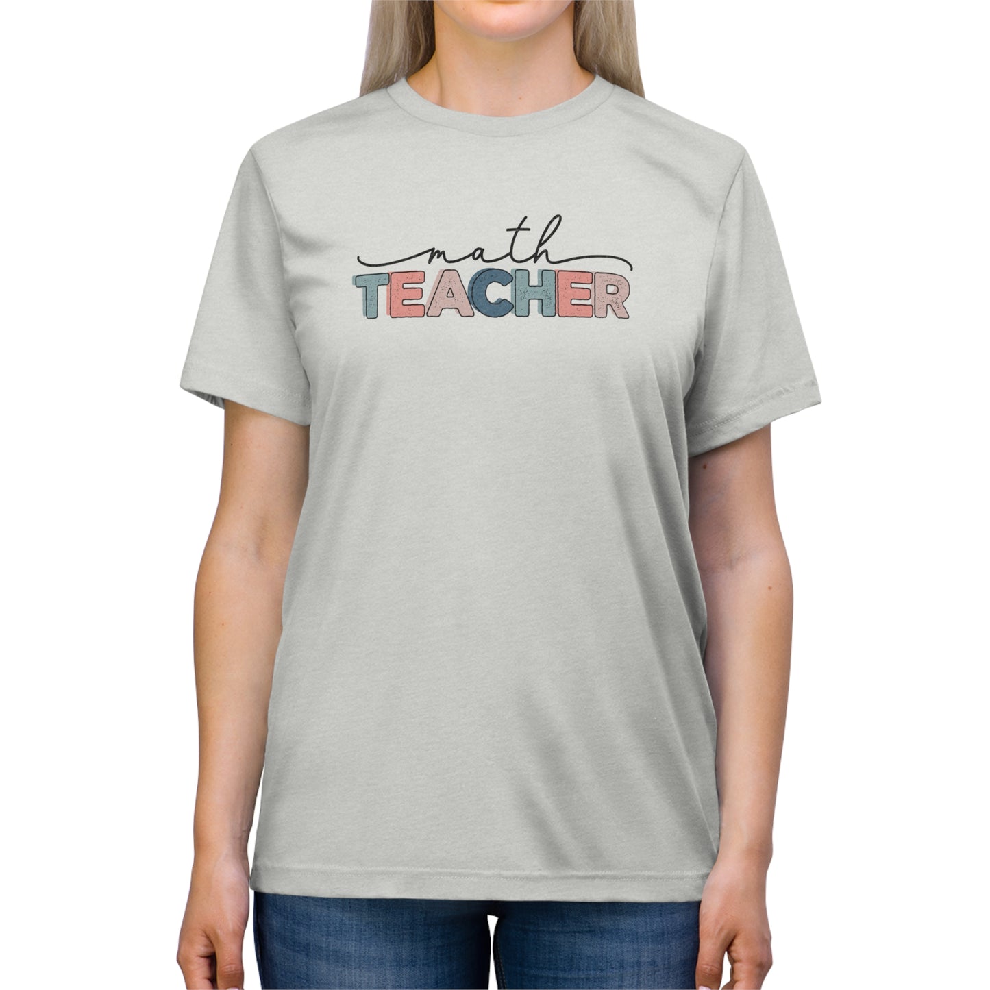 Math Teacher Triblend Tee