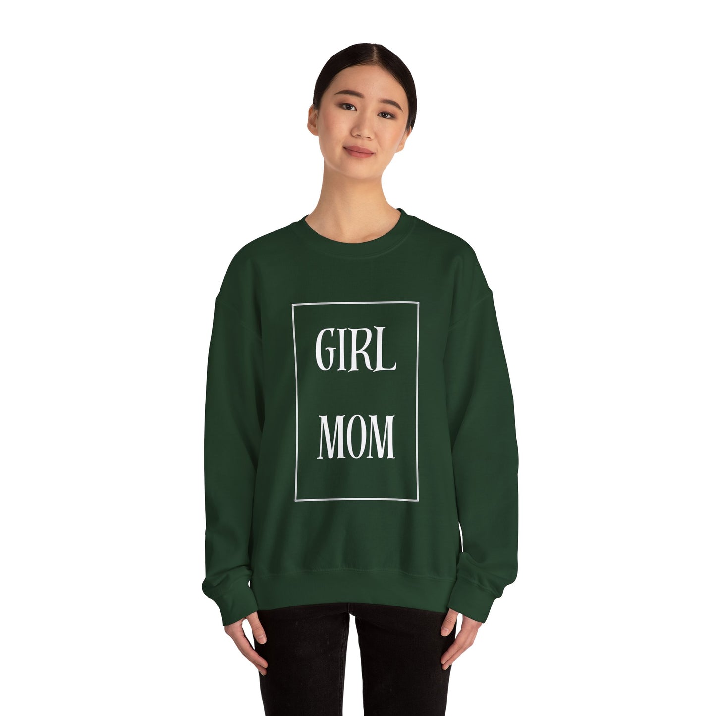 Girl Mom Heavy Blend™ Crewneck Sweatshirt