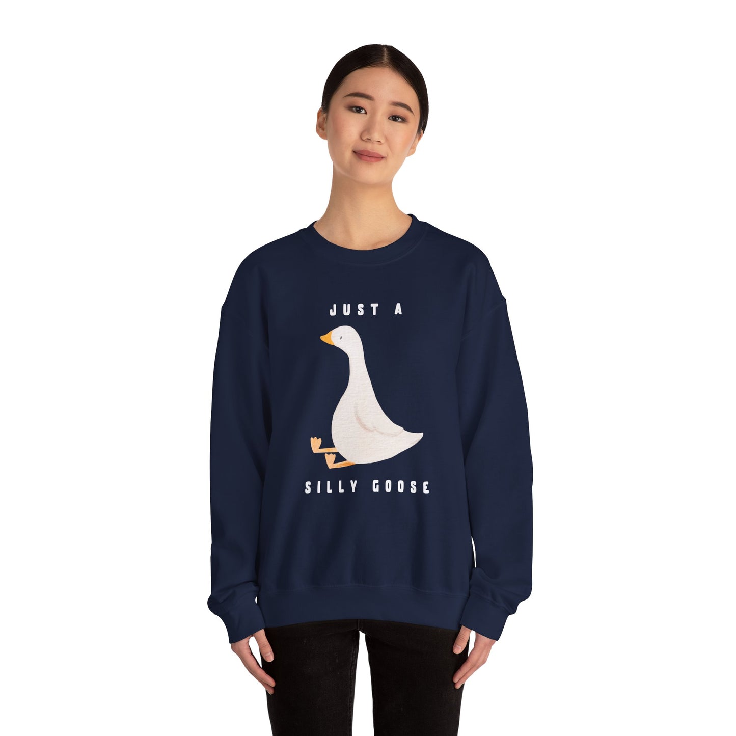 Just A Silly Goose Heavy Blend™ Crewneck Sweatshirt