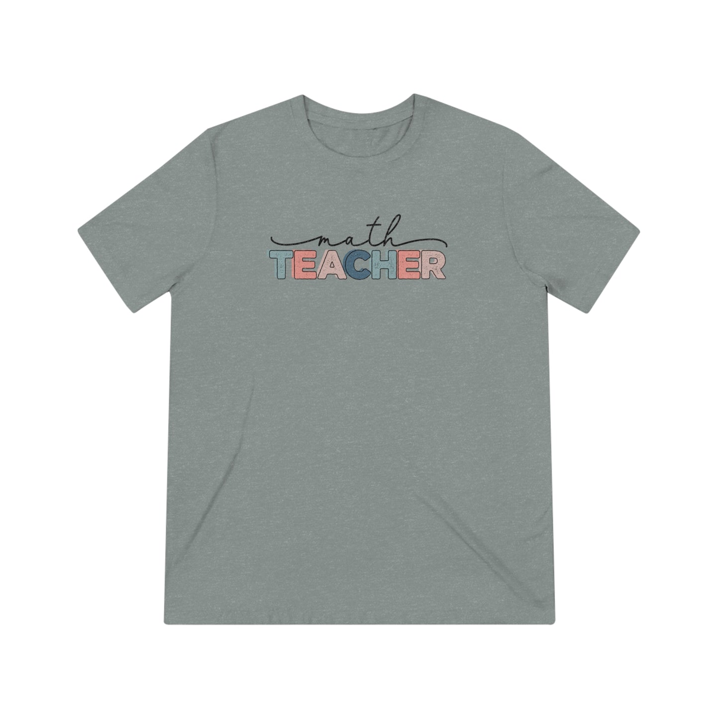 Math Teacher Triblend Tee