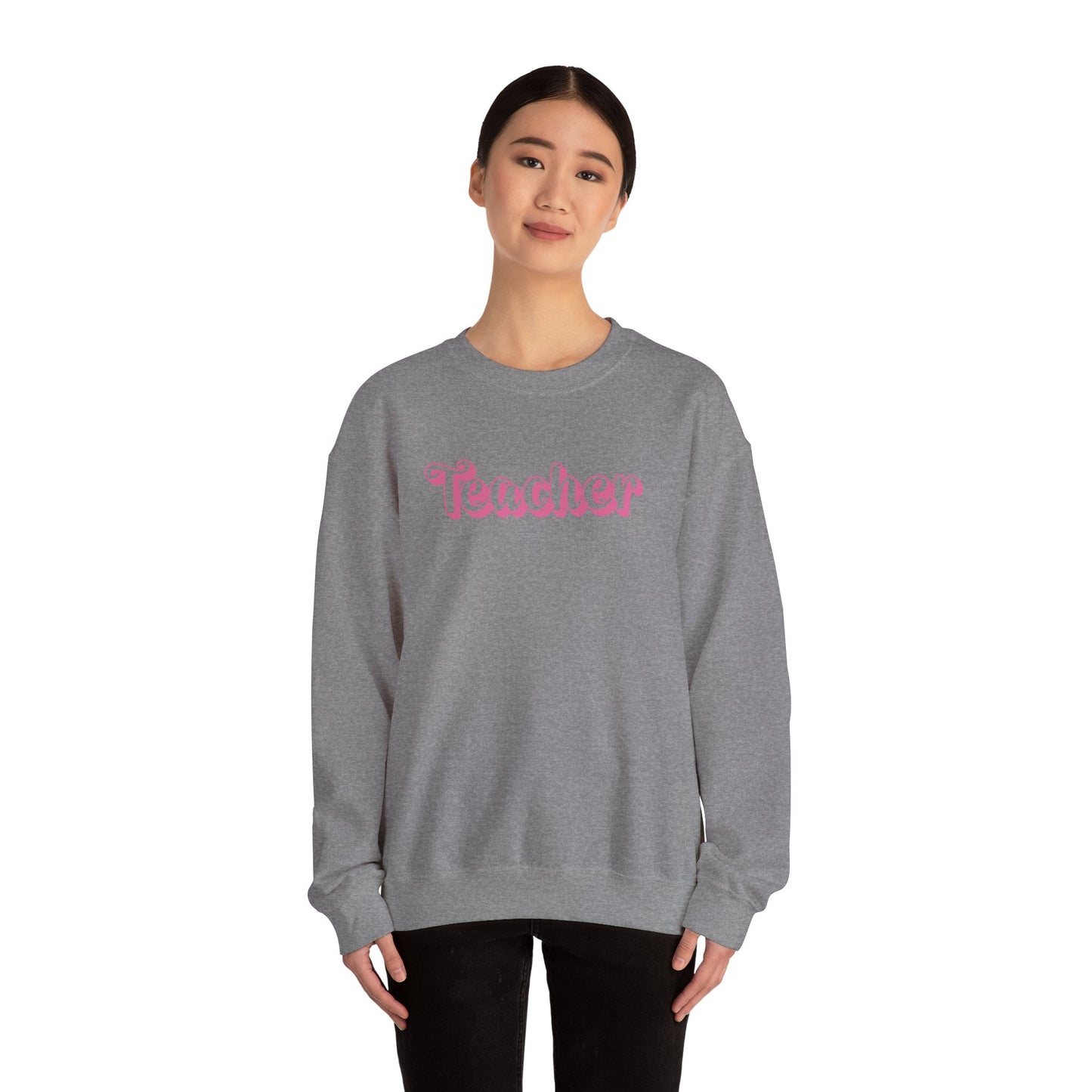 Pink and Bubbly Teacher Heavy Blend™ Crewneck Sweatshirt