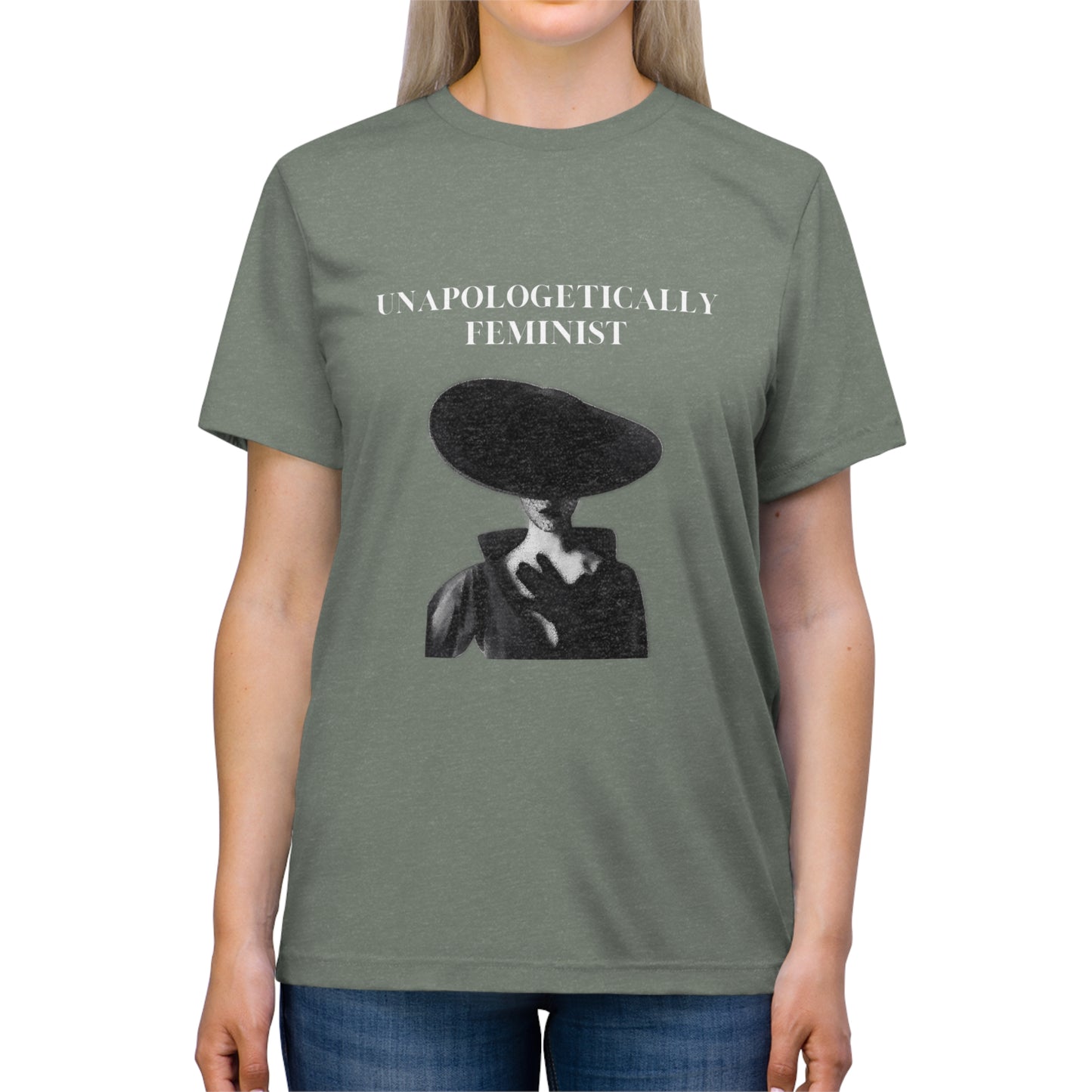 Unapologetically Feminist Triblend Tee