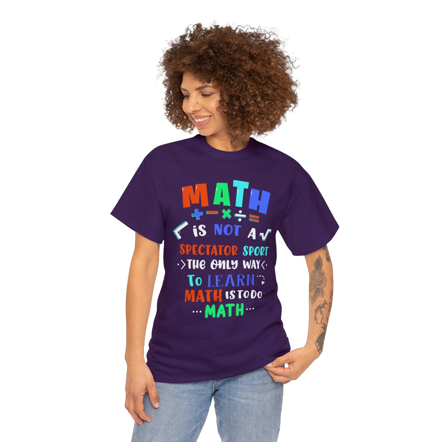 Math is Not a Spectator Sport Heavy Cotton Tee