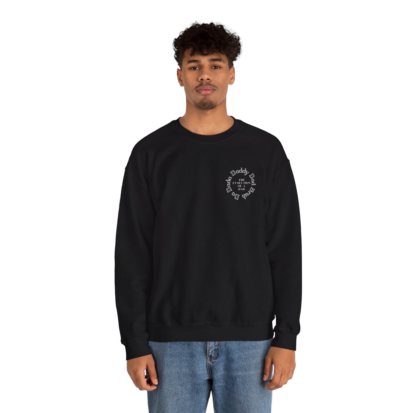 Evolution of a Dad Heavy Blend™ Crewneck Sweatshirt