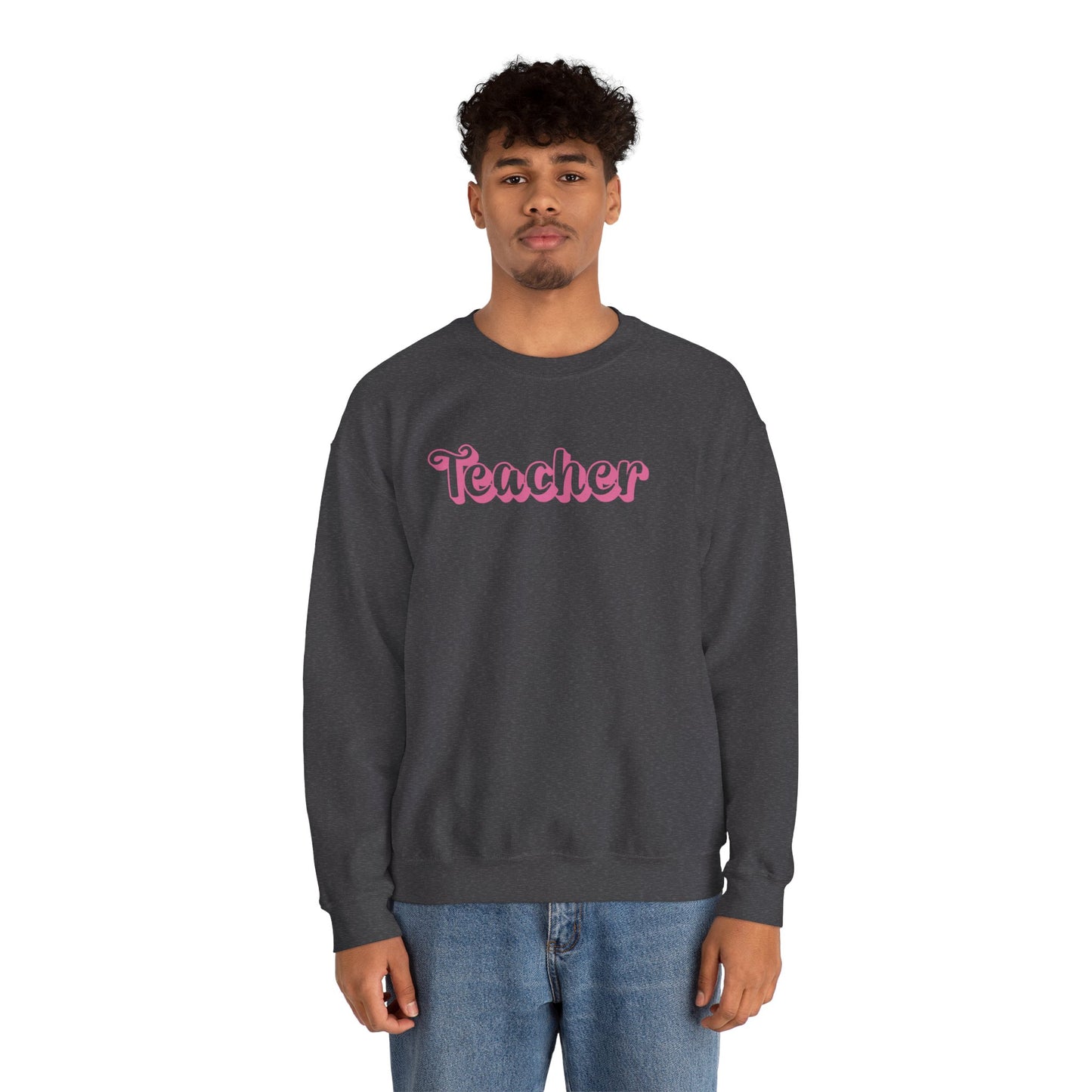 Pink and Bubbly Teacher Heavy Blend™ Crewneck Sweatshirt