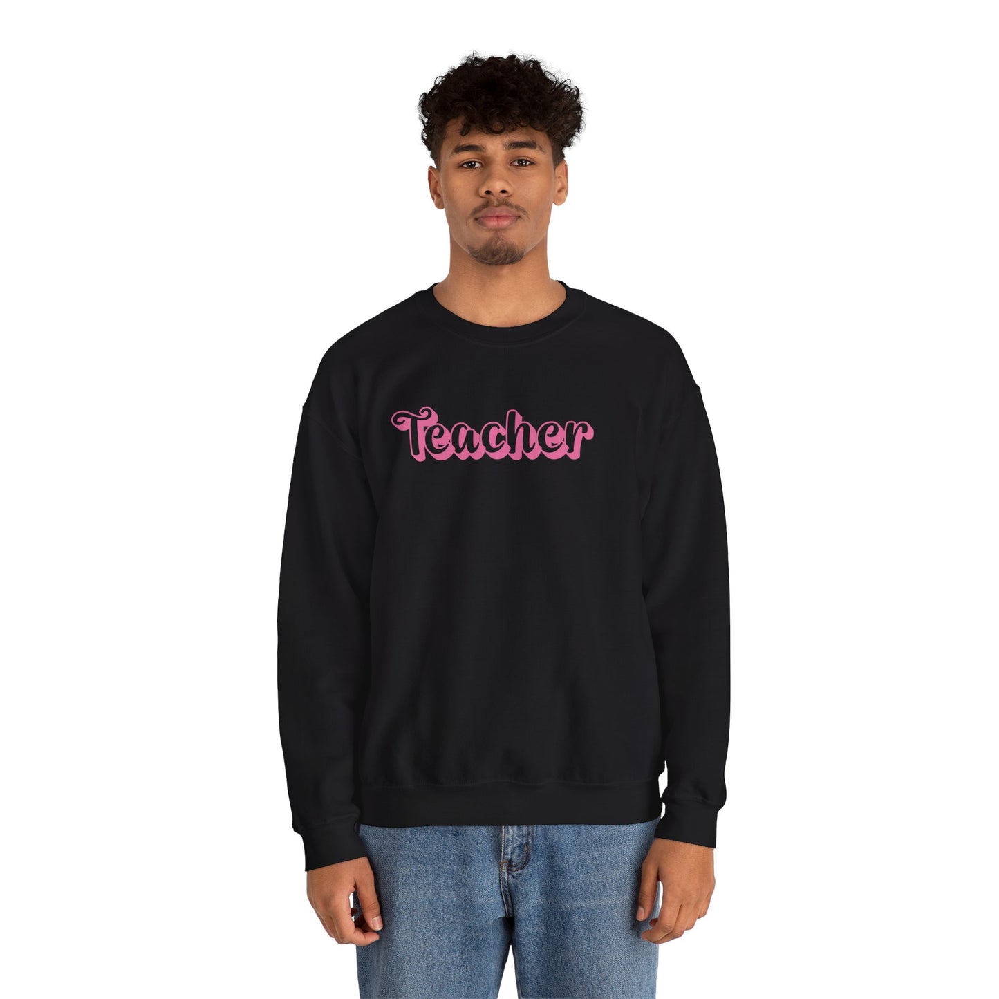 Pink and Bubbly Teacher Heavy Blend™ Crewneck Sweatshirt