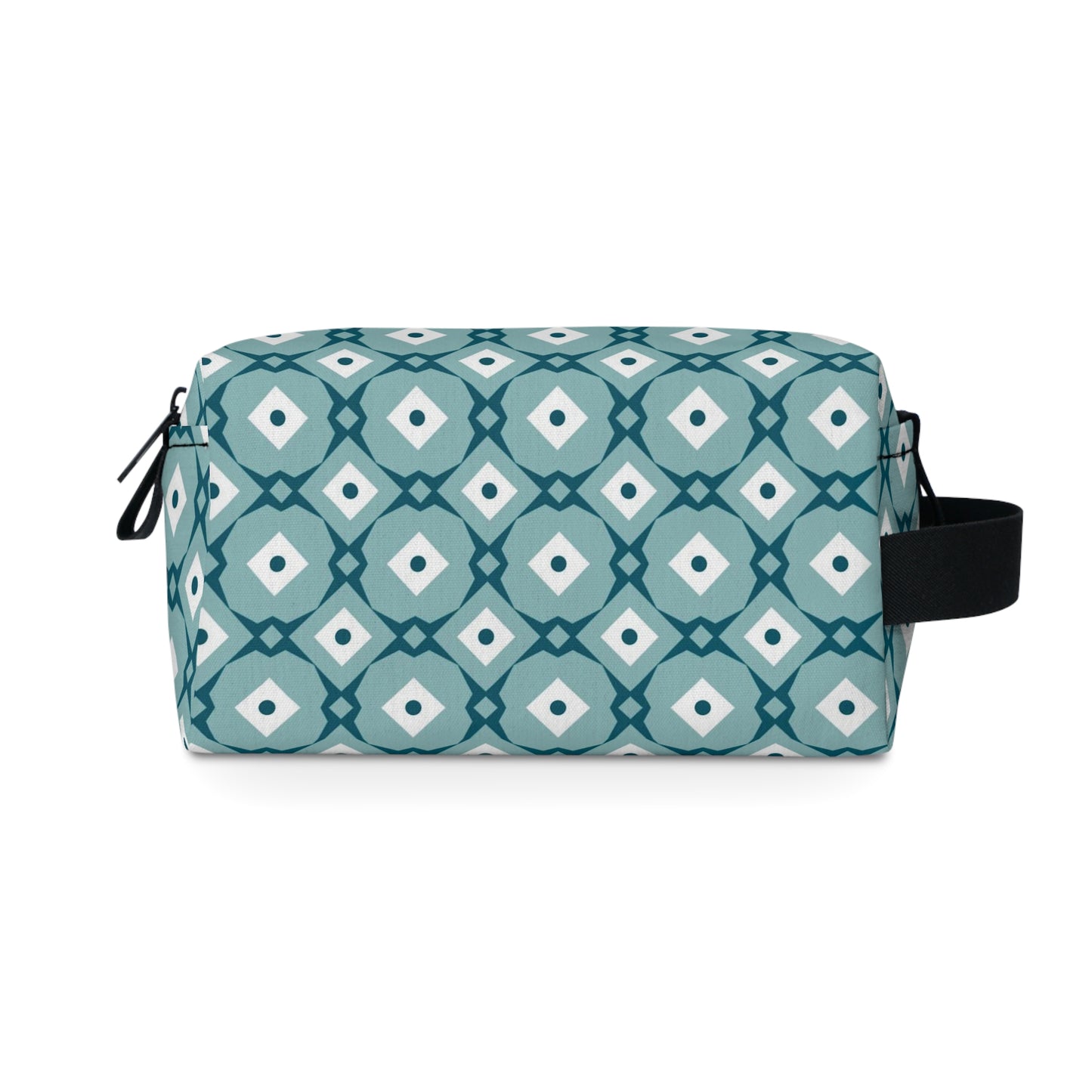 Teal Geometric Toiletry Bag