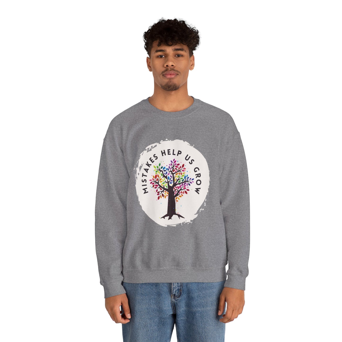 Mistakes Help Us Grow Heavy Blend™ Crewneck Sweatshirt