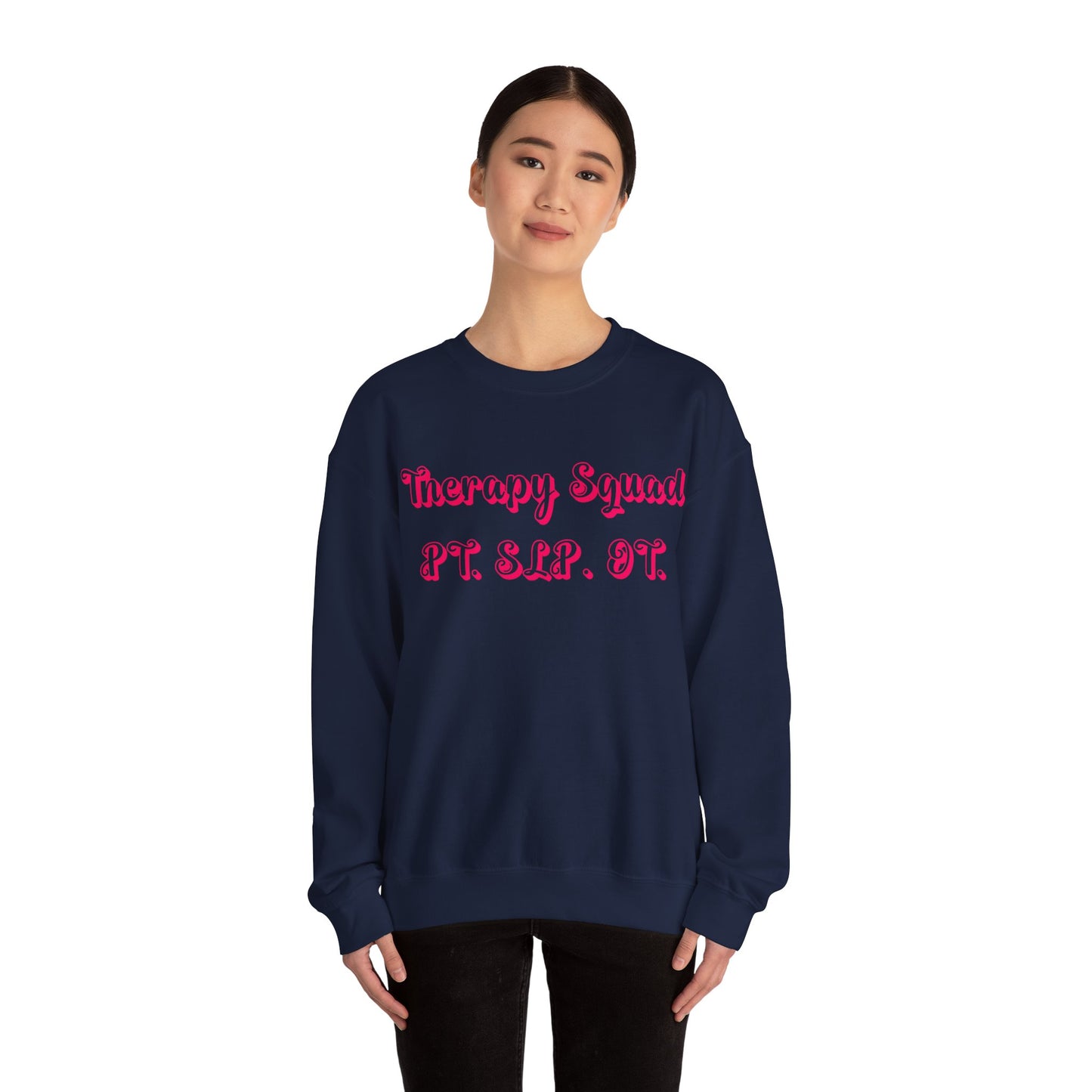 Pink and Bubbly Therapy Squad Heavy Blend™ Crewneck Sweatshirt
