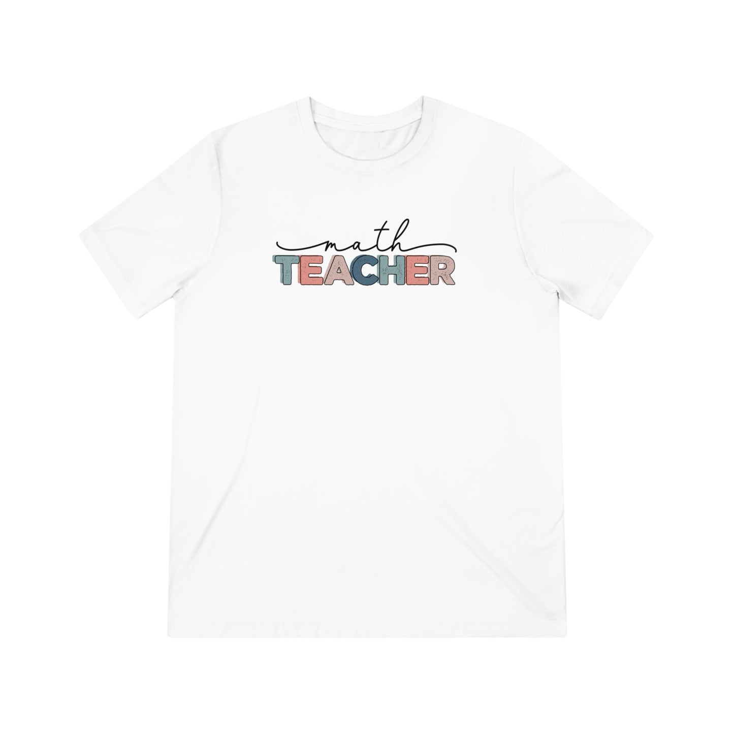 Math Teacher Triblend Tee