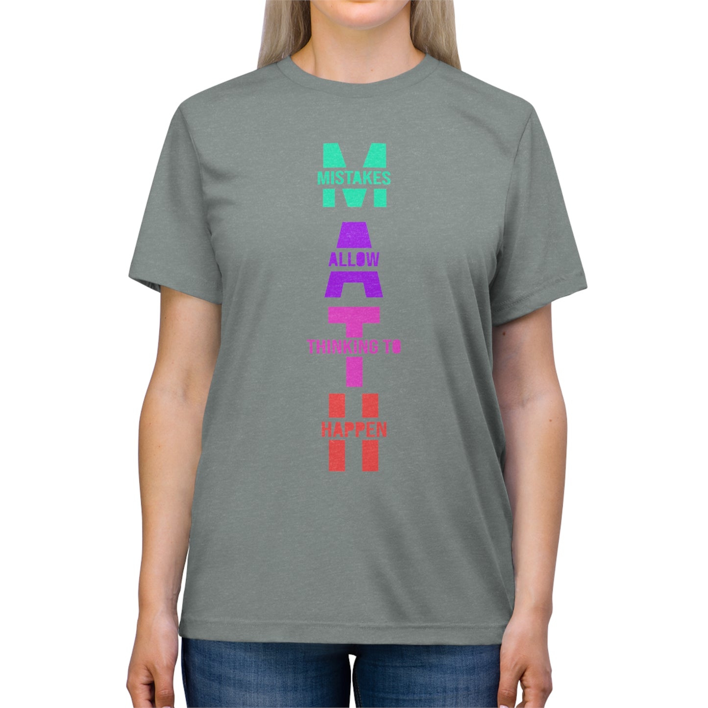 Math: Mistakes Allow Thinking to Happen Triblend Tee
