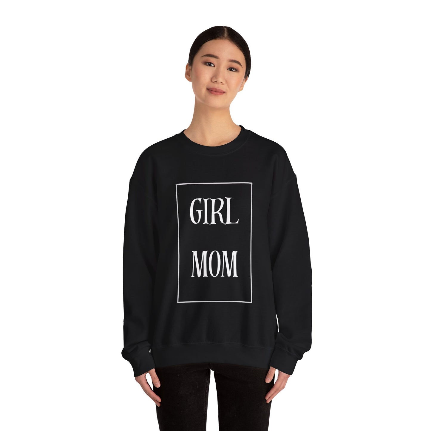 Girl Mom Heavy Blend™ Crewneck Sweatshirt