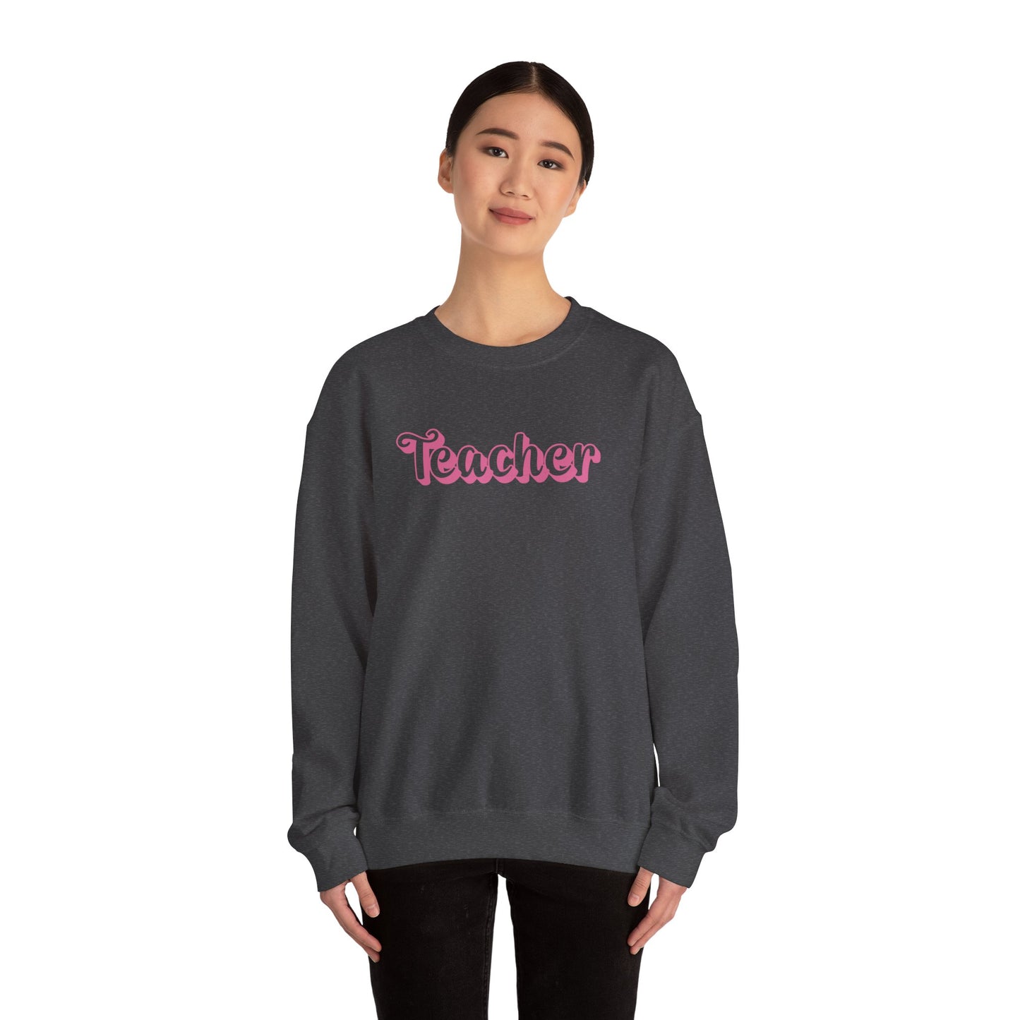 Pink and Bubbly Teacher Heavy Blend™ Crewneck Sweatshirt