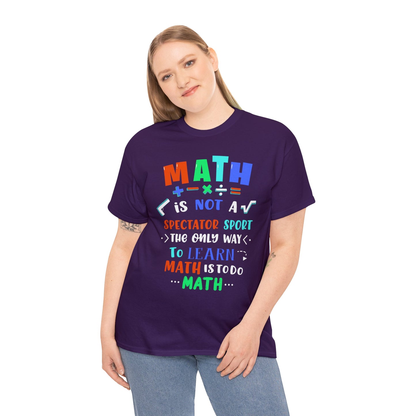 Math is Not a Spectator Sport Heavy Cotton Tee