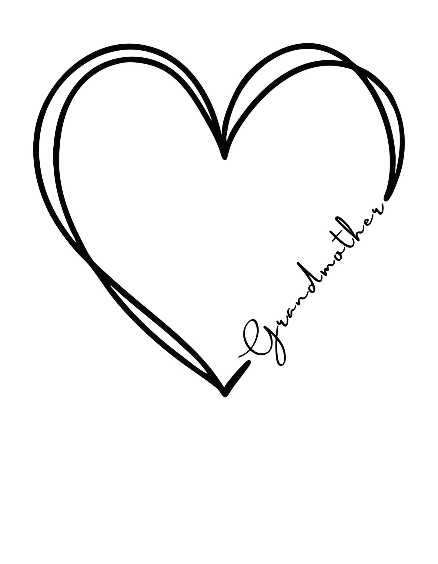 Heart Mother and Grandmother Digital Download