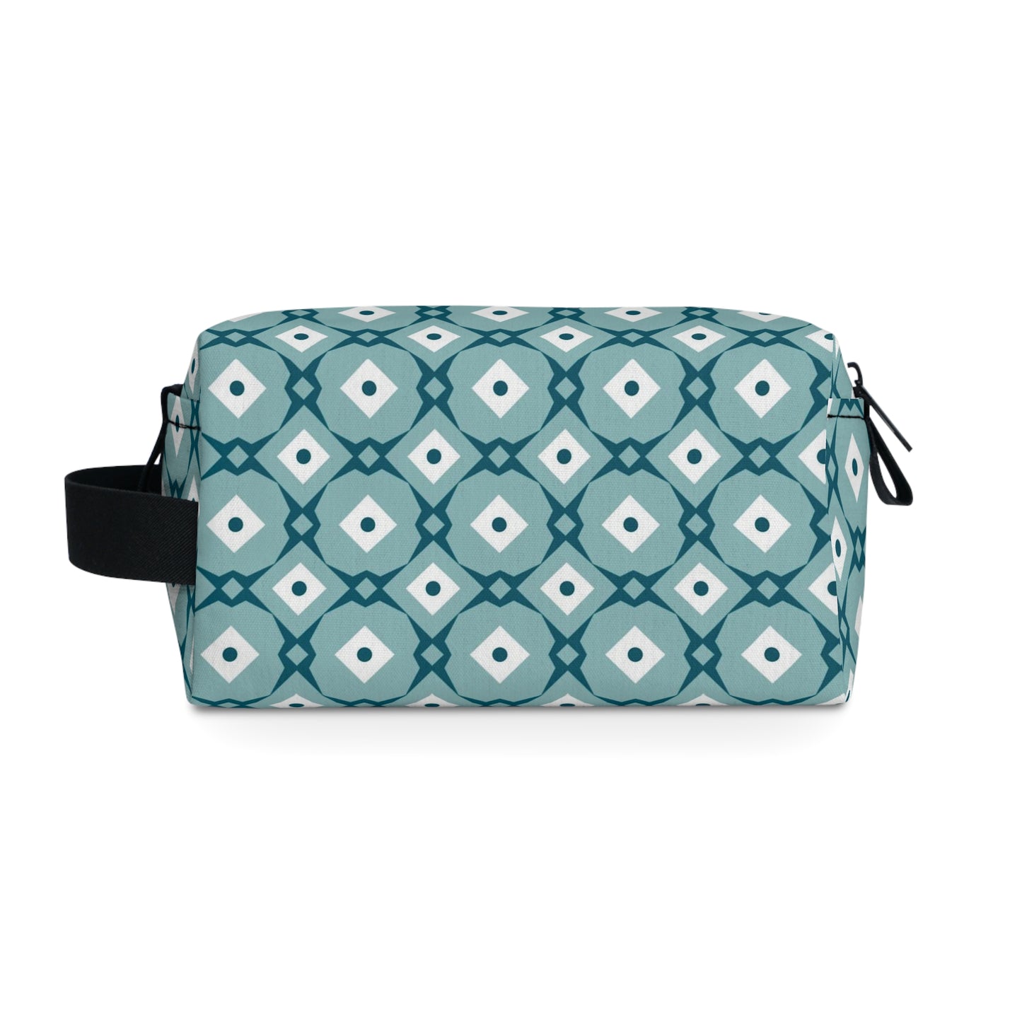 Teal Geometric Toiletry Bag