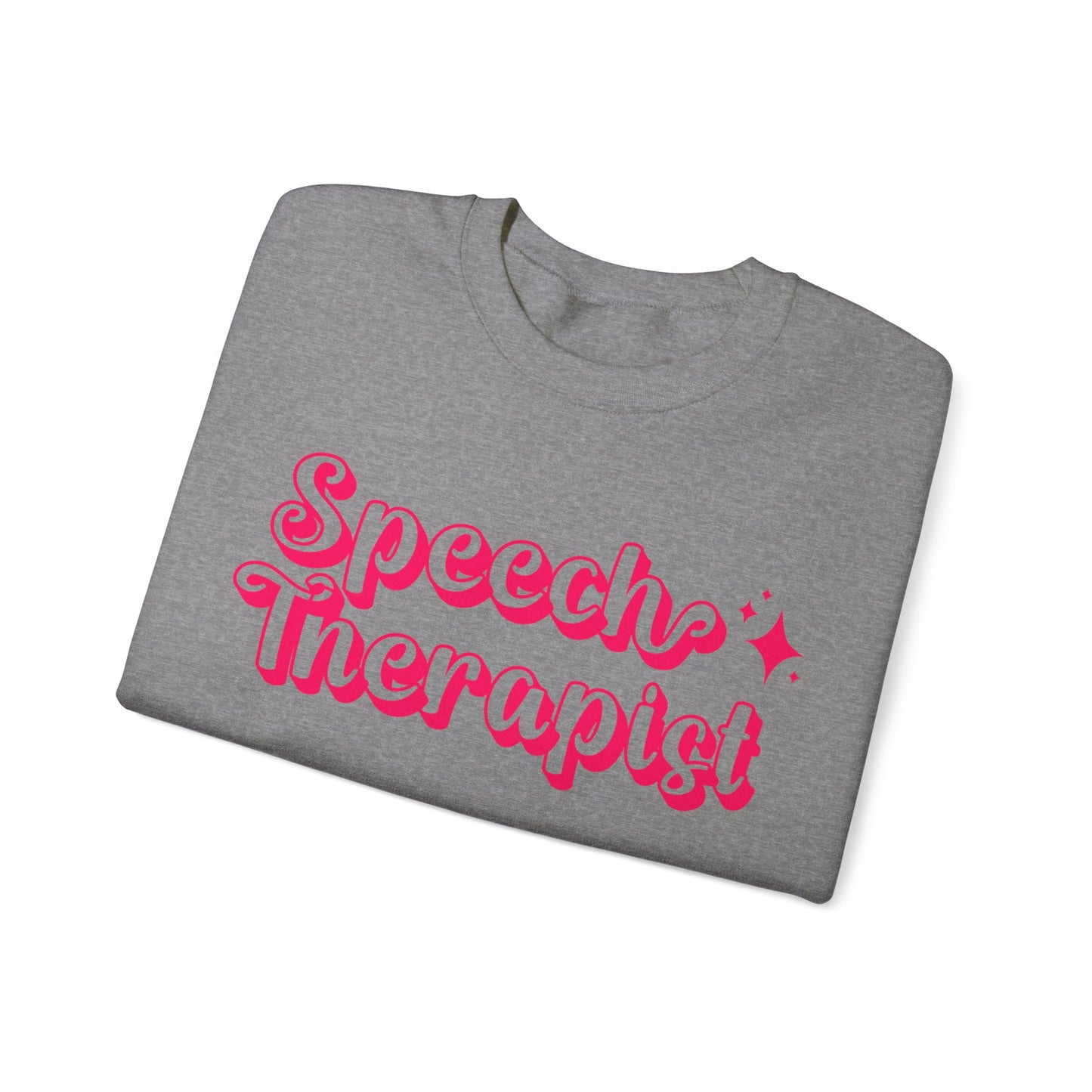 Pink and Bubbly Speech Therapist Heavy Blend™ Crewneck Sweatshirt