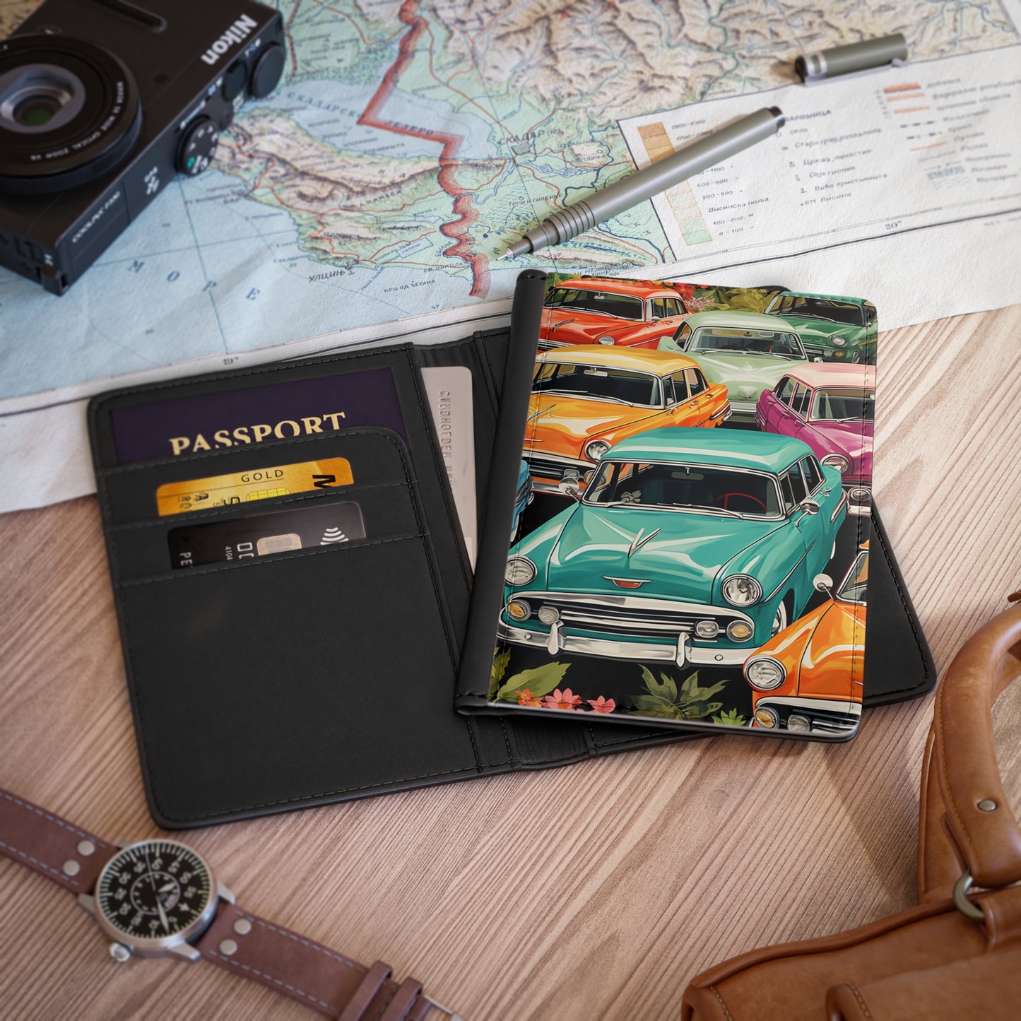 Classic Cars 4 Passport Cover