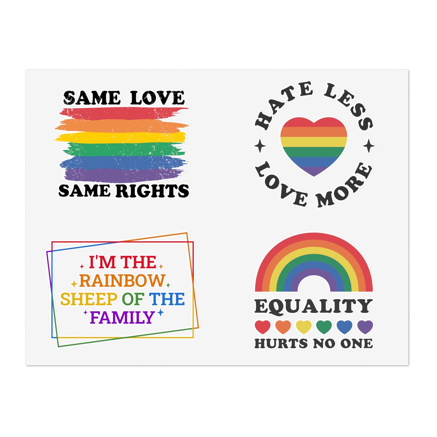 Pride Celebration Sticker Sheets