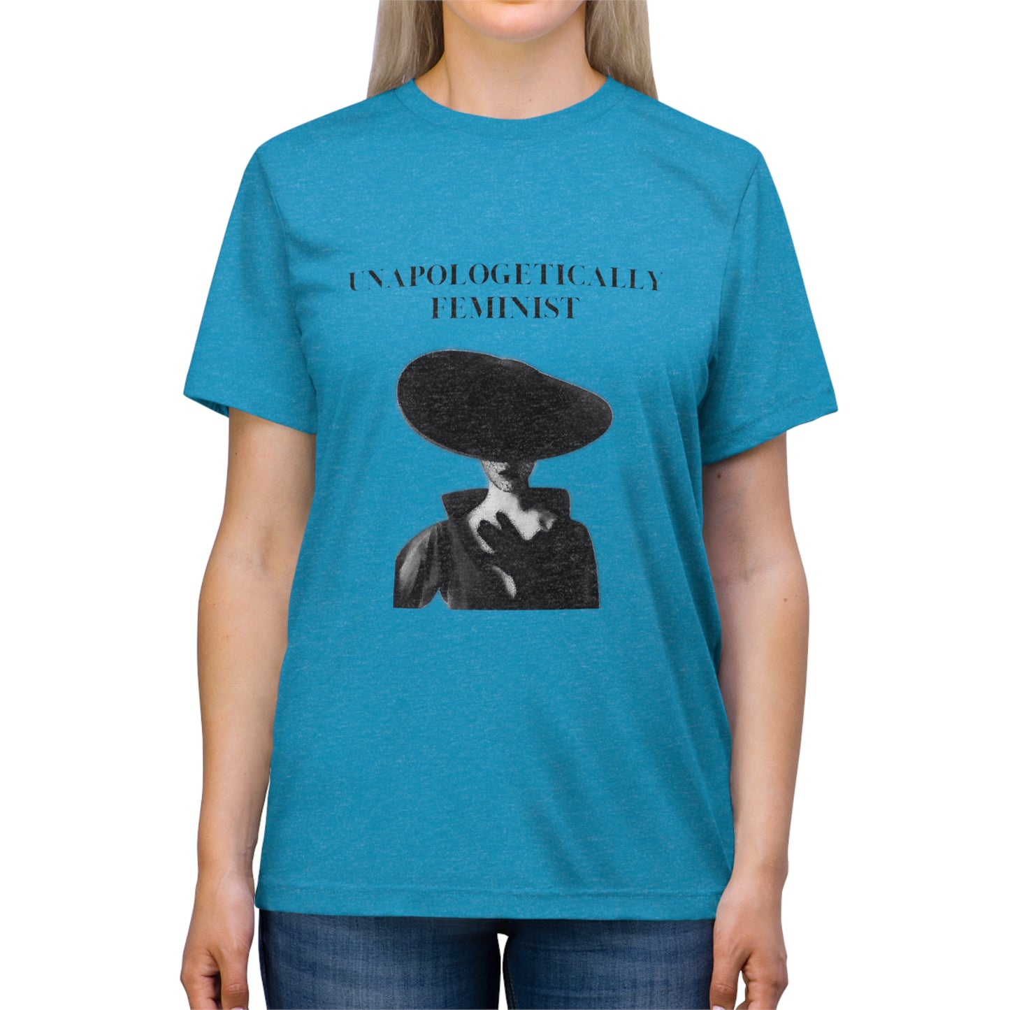 Unapologetically Feminist Triblend Tee